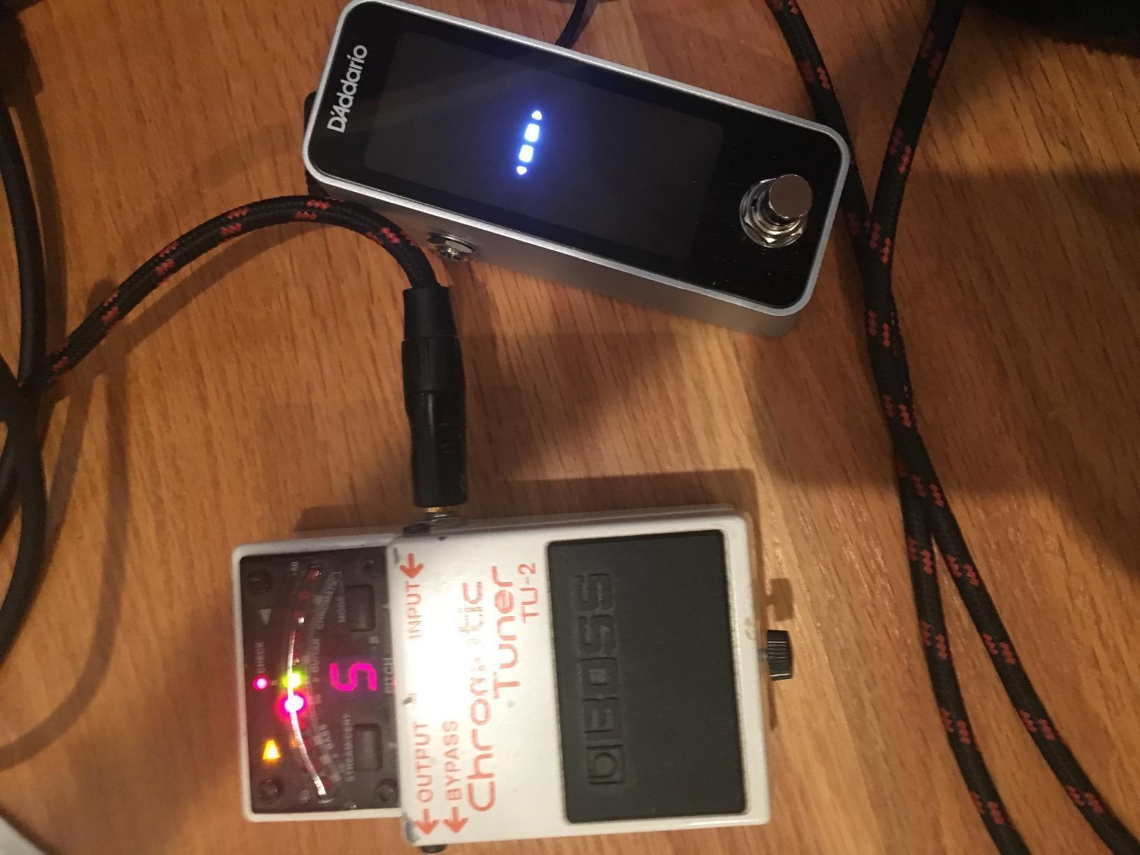 D'Addario Accessories Guitar Tuner Pedal - Chromatic Tuner for Electric Guitars, Bass Guitars and More - Rugged Aluminum Enclosure - Fast and Accurate - True Bypass with Full Color Display customer photo 2
