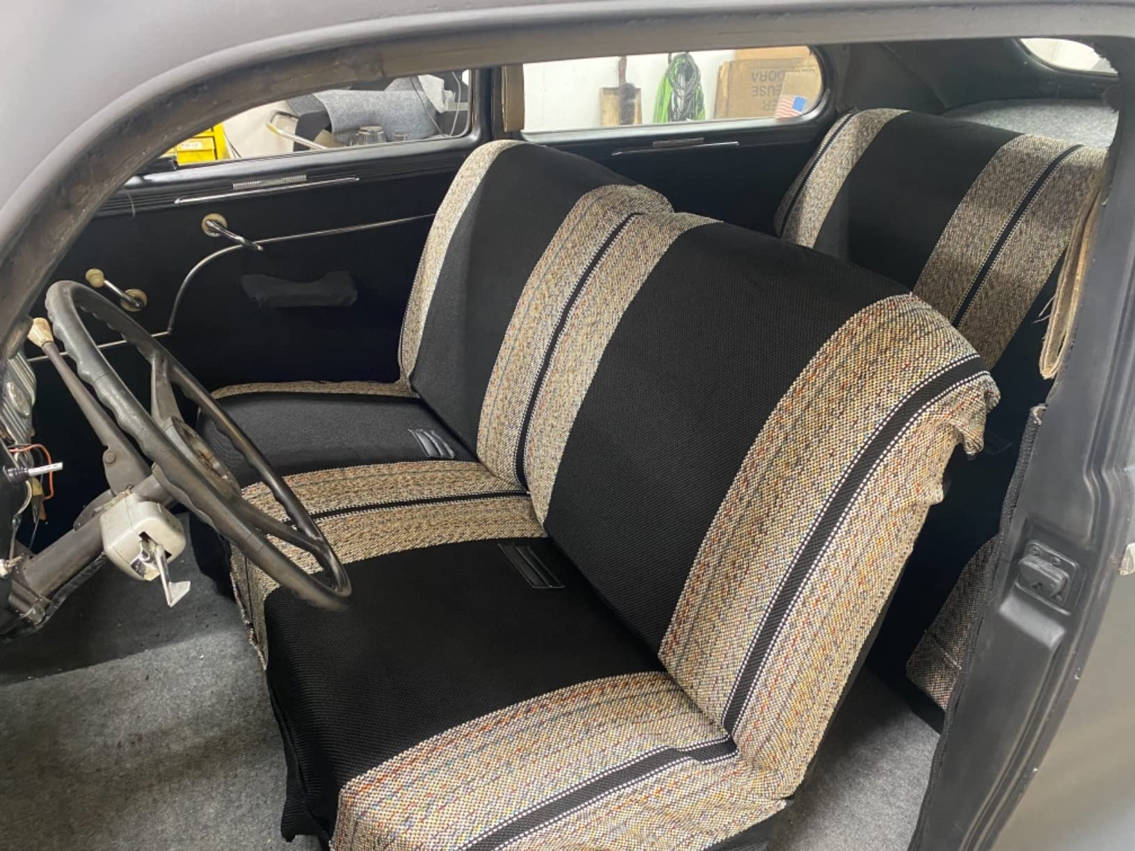 Leader Accessories Saddle Blanket Full Size Truck Bench Seat Cover,Black customer photo 2