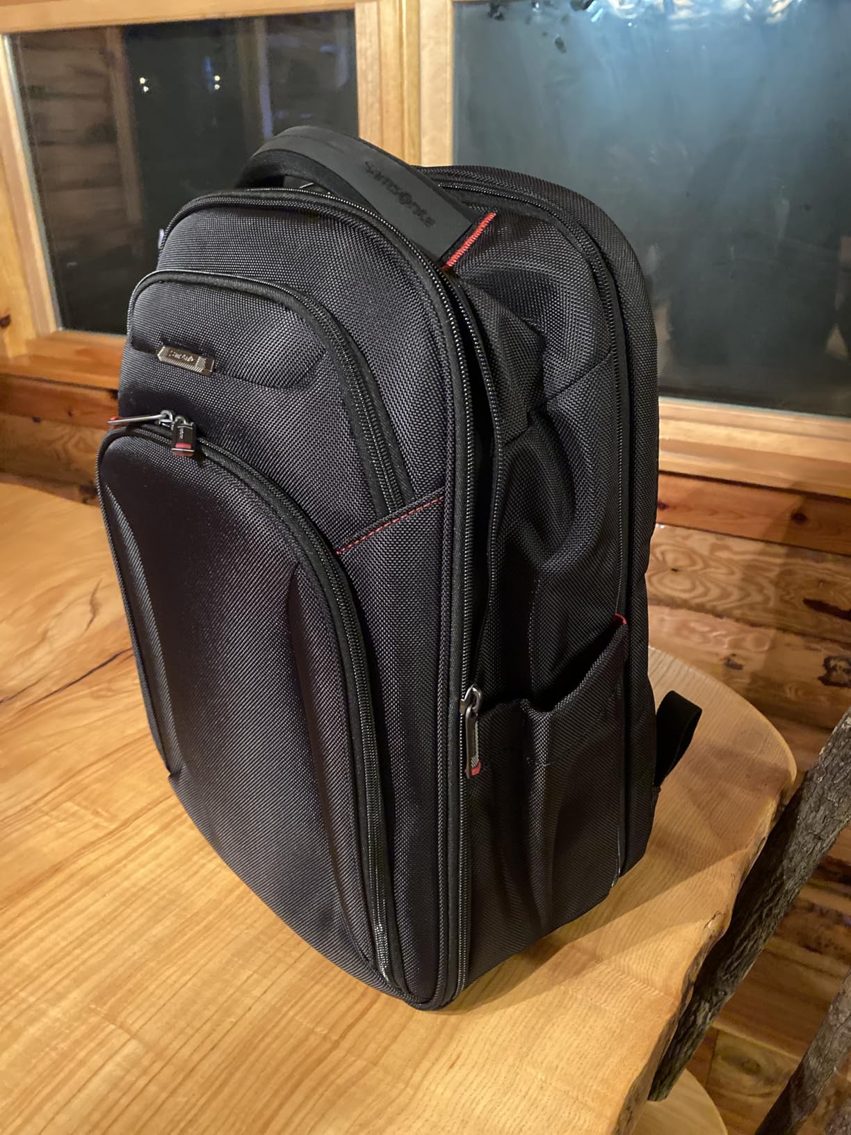 Samsonite Xenon 3.0 Slim Laptop Backpack, 1680D Ballistic Polyester, Fits 15.6” Laptop, TSA Compatible, Air Mesh Back Padding, Tablet Pocket, Smart Sleeve, Quick Stash Pocket, Durable & Lightweight customer photo 1
