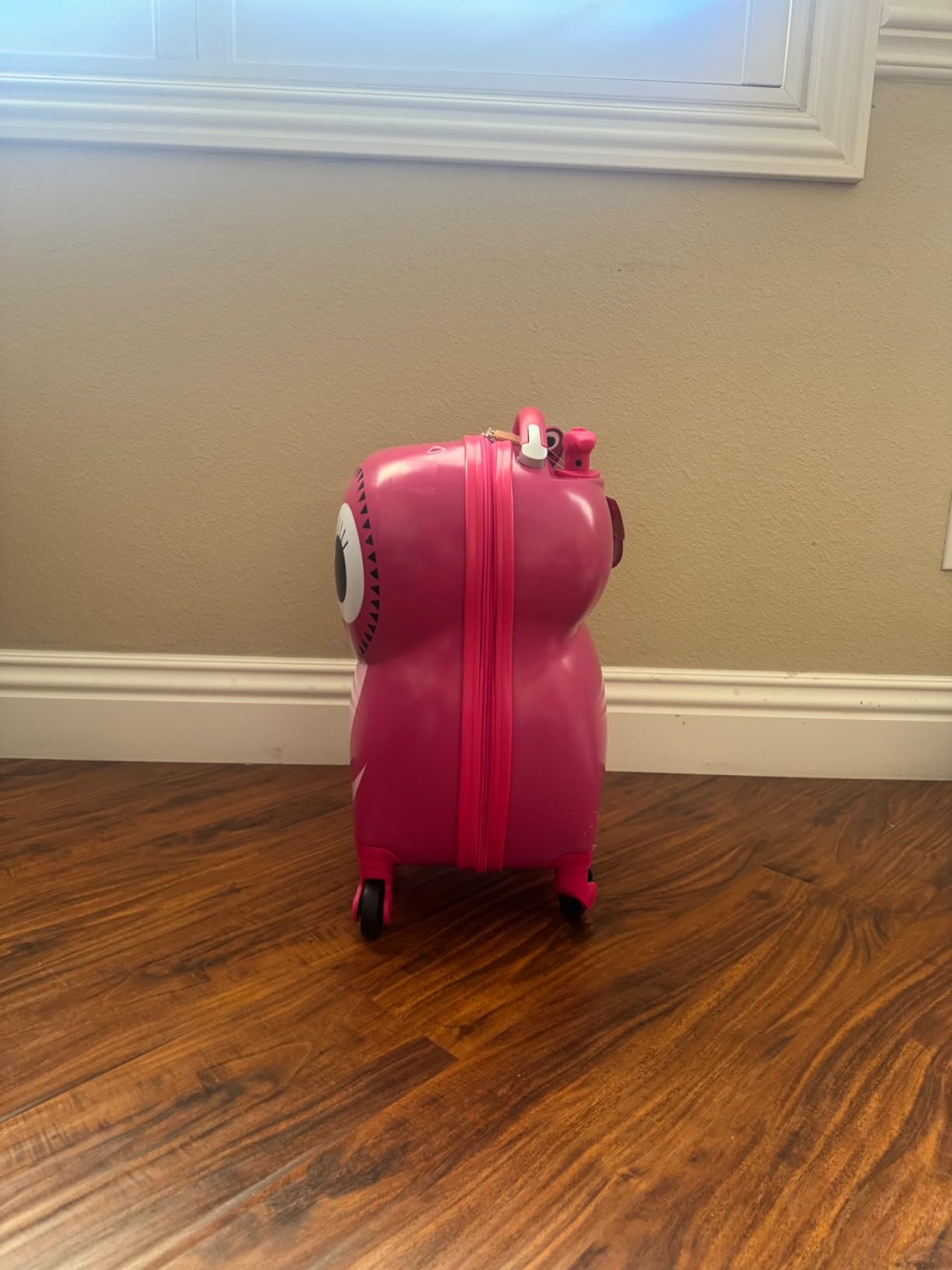 Rockland Jr. Kids' My First Hardside Spinner Luggage, Telescoping Handles, Owl, Carry-On 19-Inch customer photo 2
