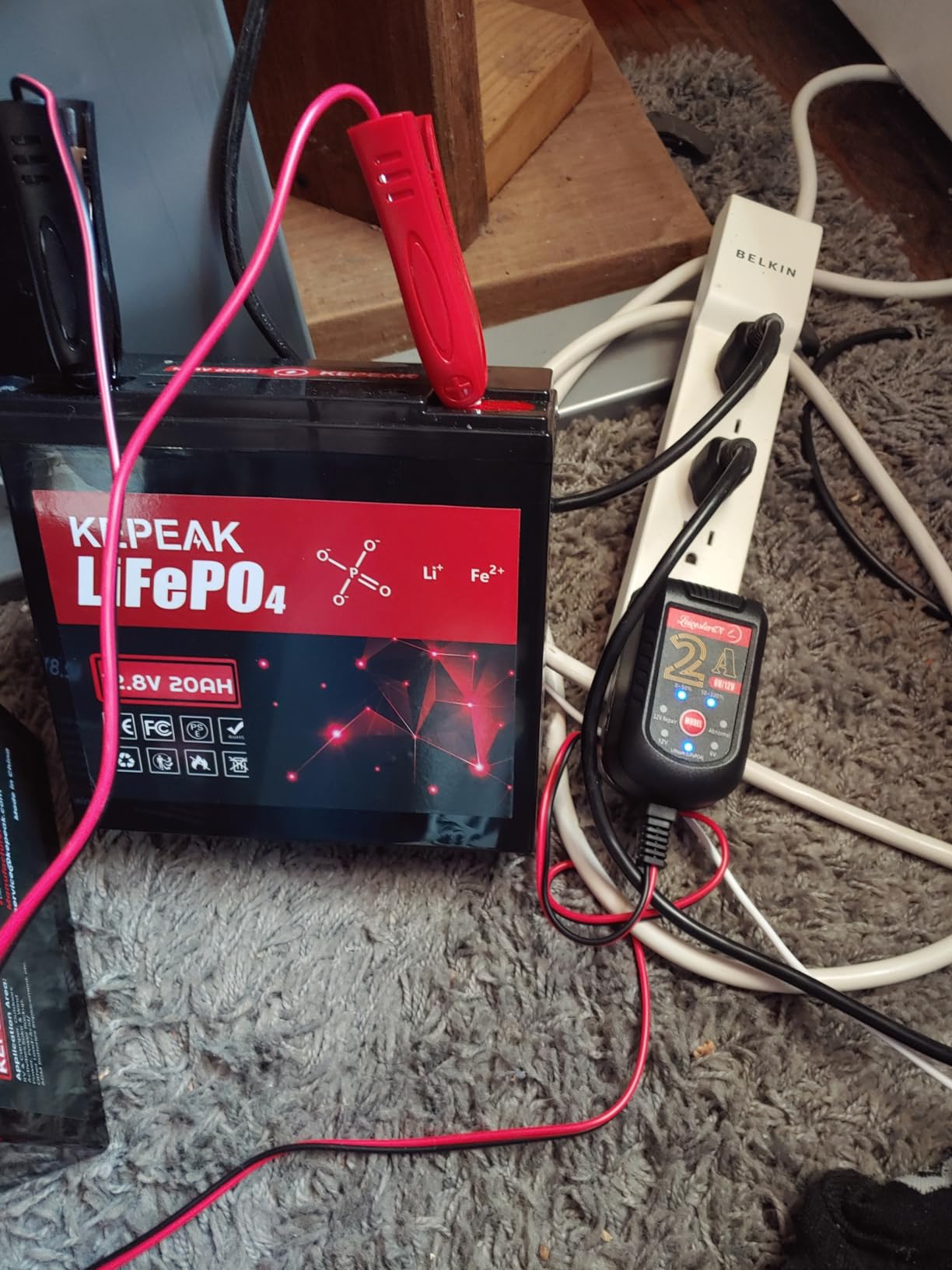 2A Battery Maintainer & Trickle Charger, 6V 12V Smart Float Charger with Pulse Repair Mode, 10FT Extra Long for Motorcycle, Automotive Car, Lawn Mower, Marine Boat, ATV, SLA, AGM, Gel, LiFePO4 customer photo 1
