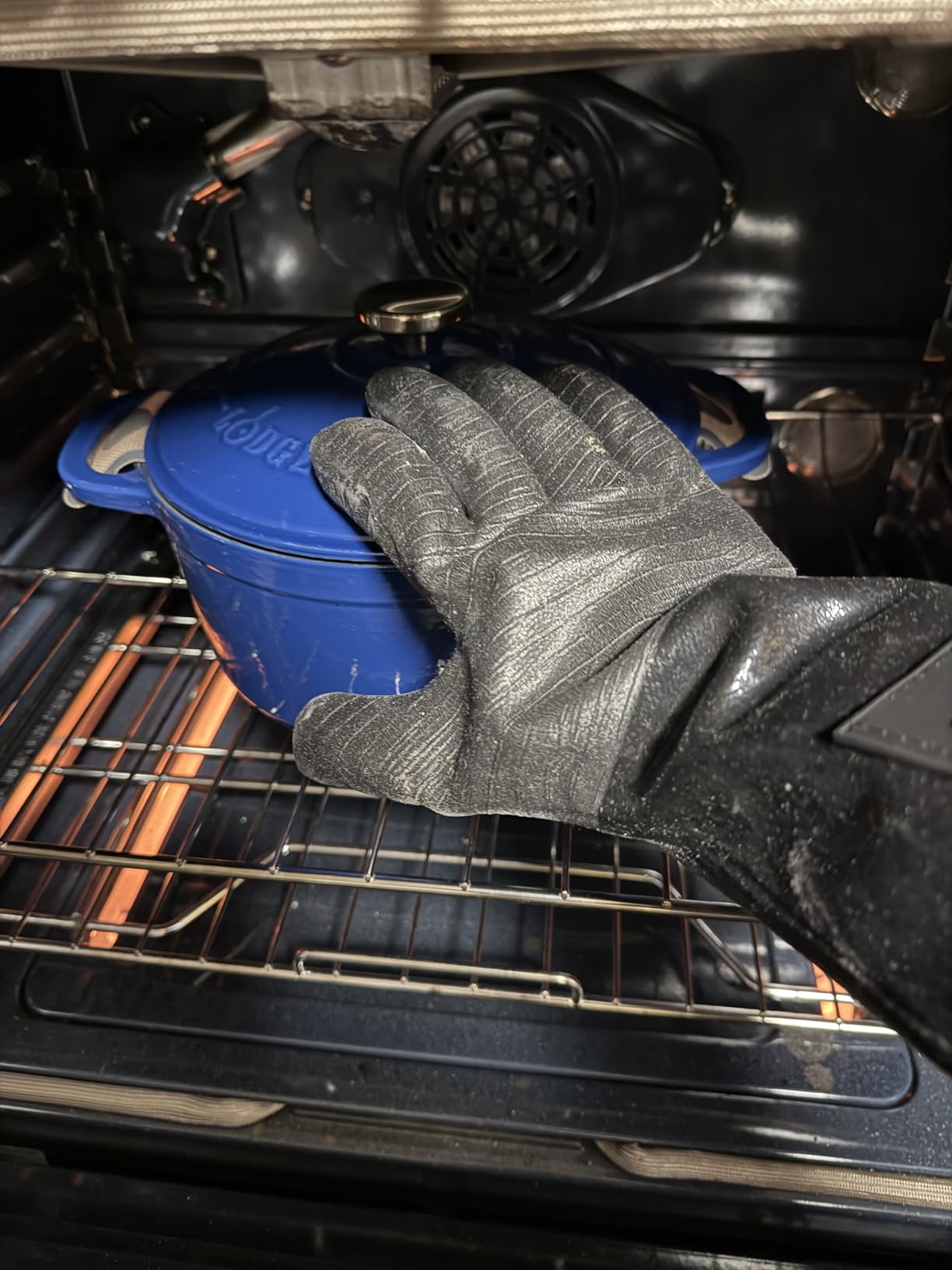 RAPICCA BBQ Grill Gloves, 932°F Heat Resistant Neoprene, 14 in XL customer photo 2