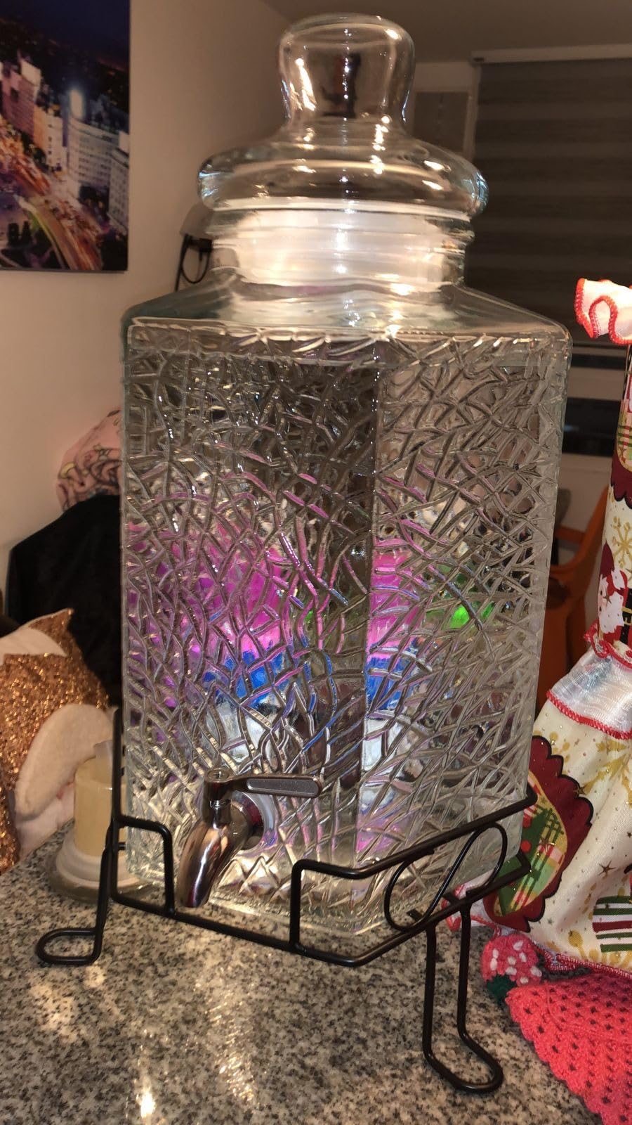 Redfern 2.5 Gallon Glass Beverage Dispenser Stainless Spigot and Stand customer photo 1