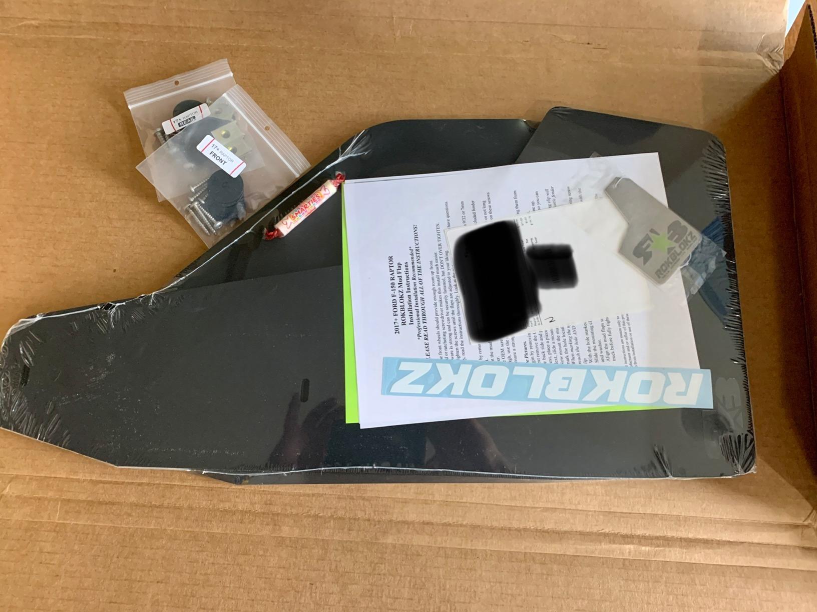 RokBlokz Mud Flaps for 2017-2020 Ford Raptor - Set of 4 - Multiple Colors Available - Mud Guards are Custom Cut and Fit - Includes All Mounting Hardware (Black with Black Logo) customer photo 2