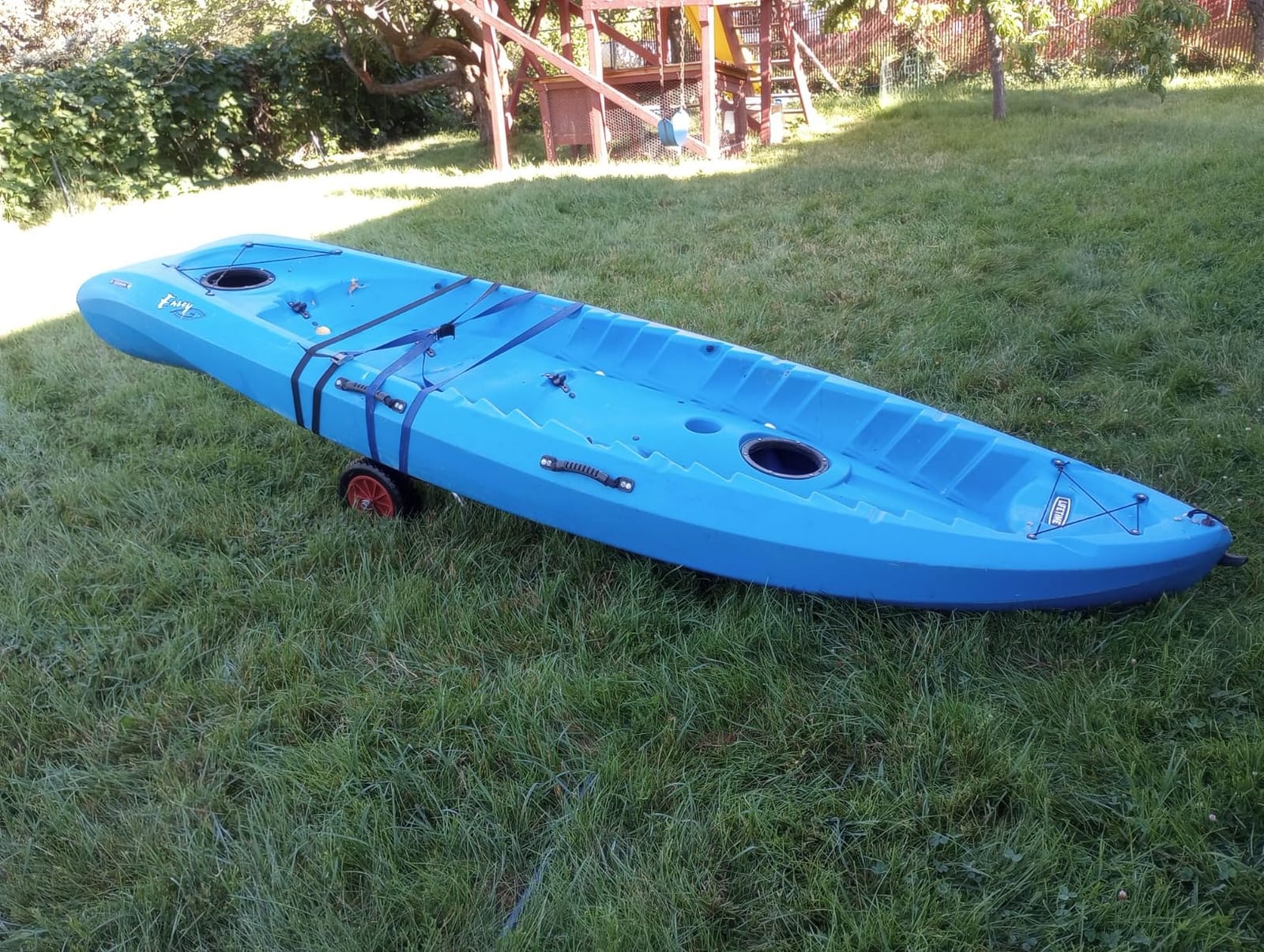 Kayak Cart – 150 Lbs Capacity Canoe Dolly with Airless Tires, Foldable Aluminum Frame, and Carrying Bag for Personal Watercraft by Rad Sportz (Orange) customer photo 2