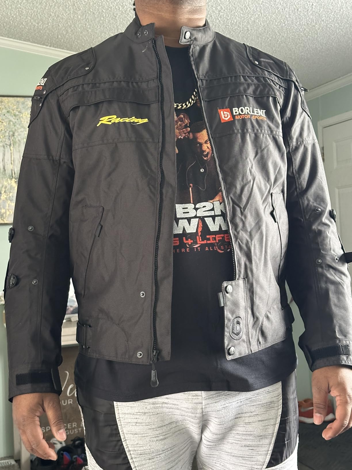 BORLEN Motorcycle Jacket for Men with Armor CE Certified Riding Jacket customer photo 1