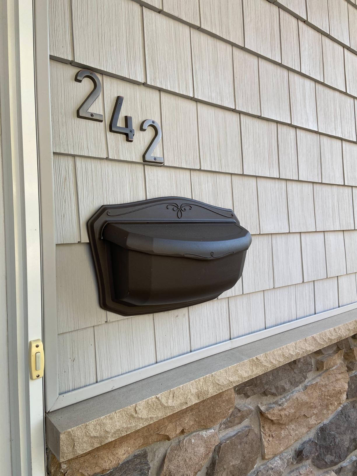 Architectural Mailboxes Villa Wall Mount Mailbox, Rubbed Bronze, Small customer photo 2