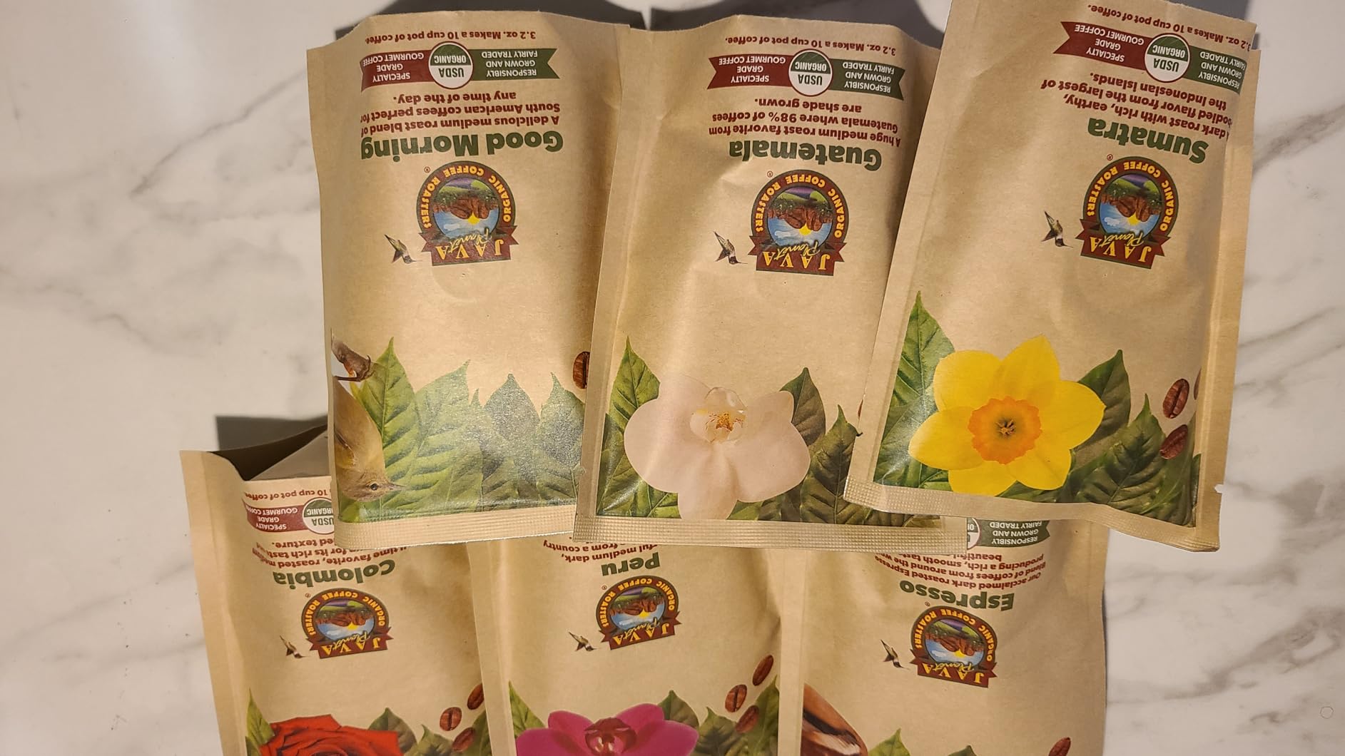 Java Planet Organic Mold Free Coffee, Gift Sampler Set, 1.32 LBs in 6 Bags customer photo 1