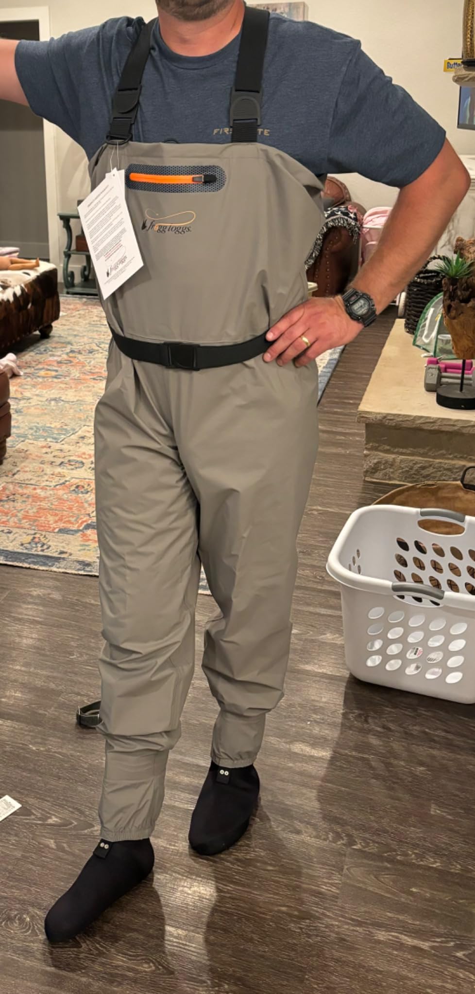FROGG TOGGS Canyon II Waterproof Chest Fishing Waders, Stockingfoot customer photo 2