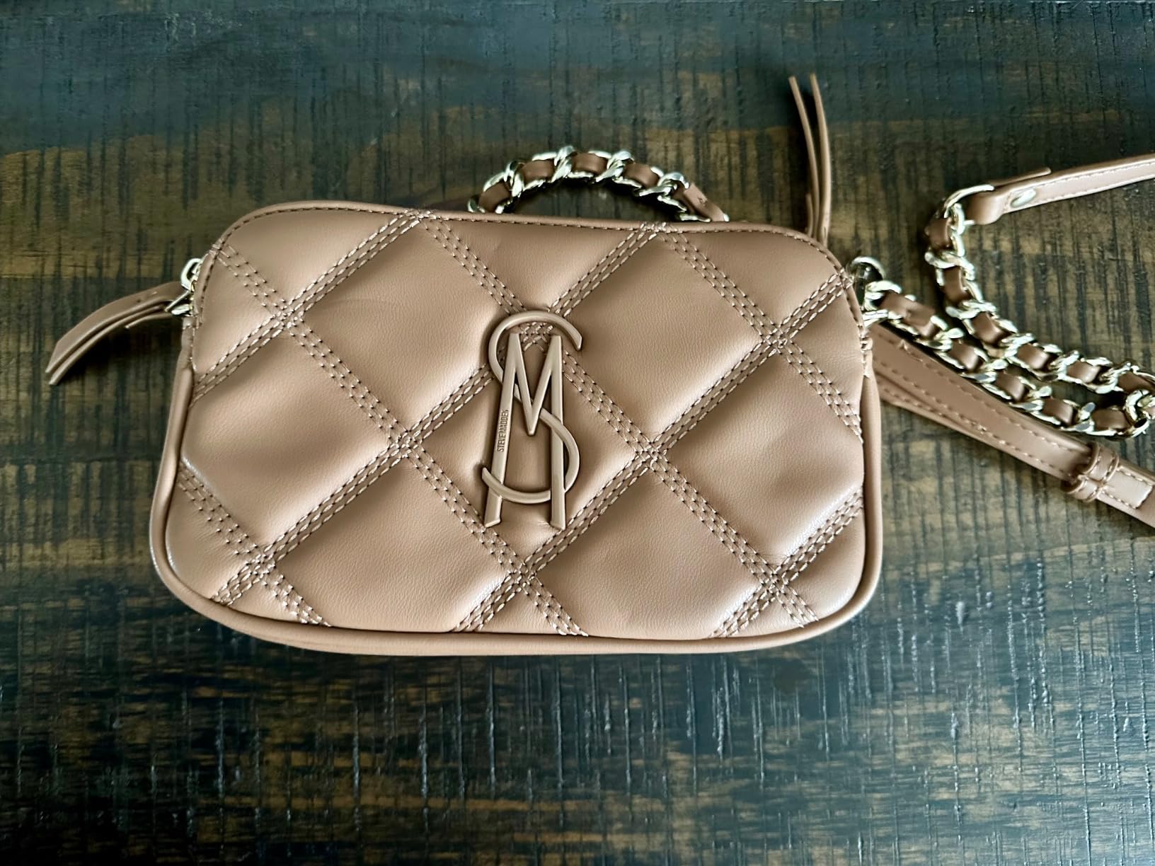 Steve Madden Women's Daisy Quilted Crossbody customer photo 2