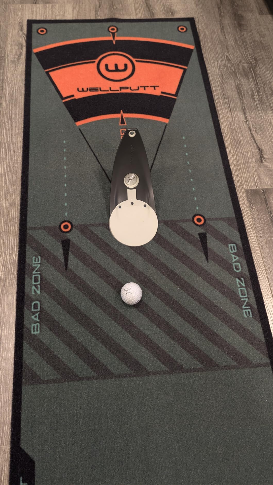 WELLPUTT - Golf Putting Training Mat - Classic Green 10ft customer photo 2