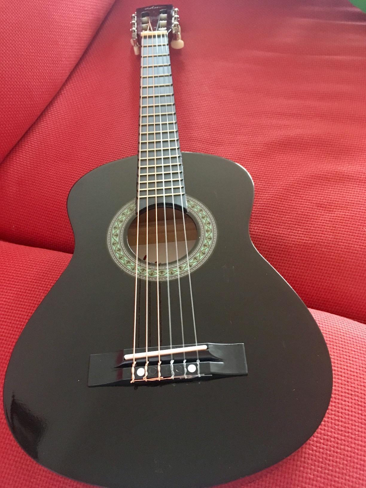 ADM Beginner Acoustic Classical Guitar 30 Inch Nylon Strings Wooden Guitar Bundle Kit for Kid Boy Girl Student Youth Guitarra Online Lessons with Gig Bag, Strap, Tuner, Extra Strings, Picks,Blue customer photo 1