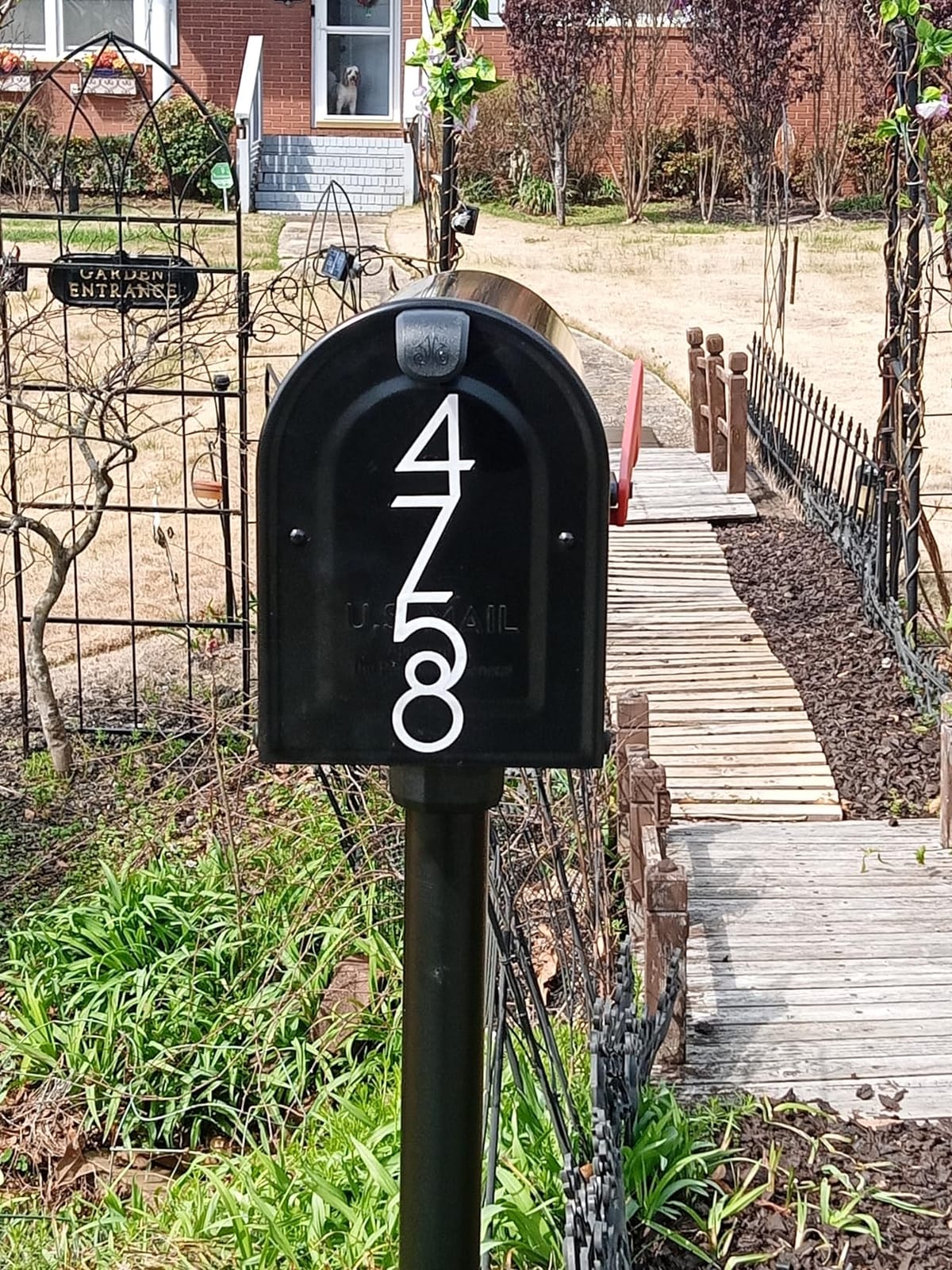 Architectural Mailboxes 7680B-10 MB1 Mount Mailbox and In-Ground Post Kit, Medium, Bl customer photo 2
