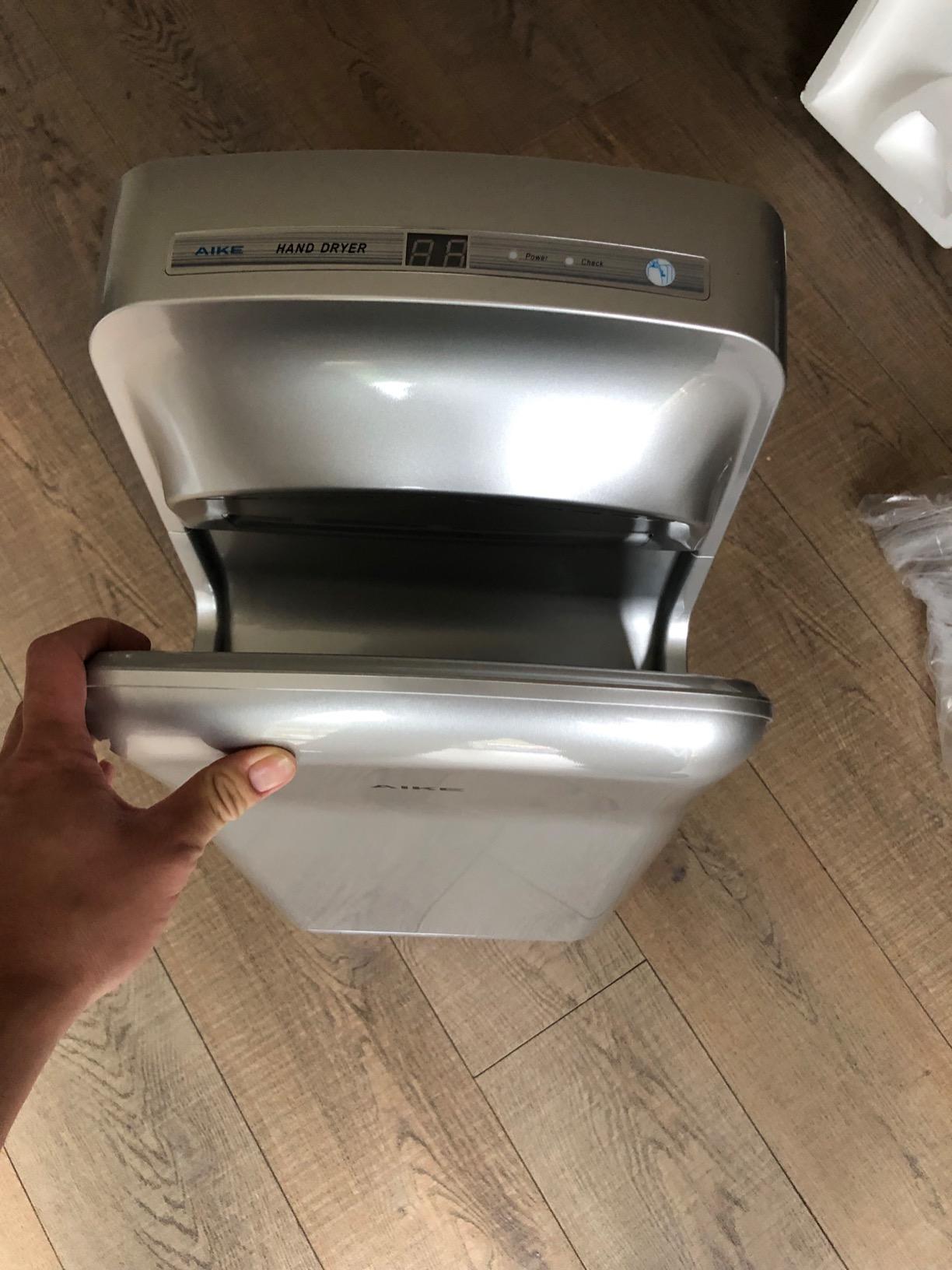 AIKE HEPA Filtered Vertical Hand Dryer Premium, 110-130V Silver Model AK2005H customer photo 1