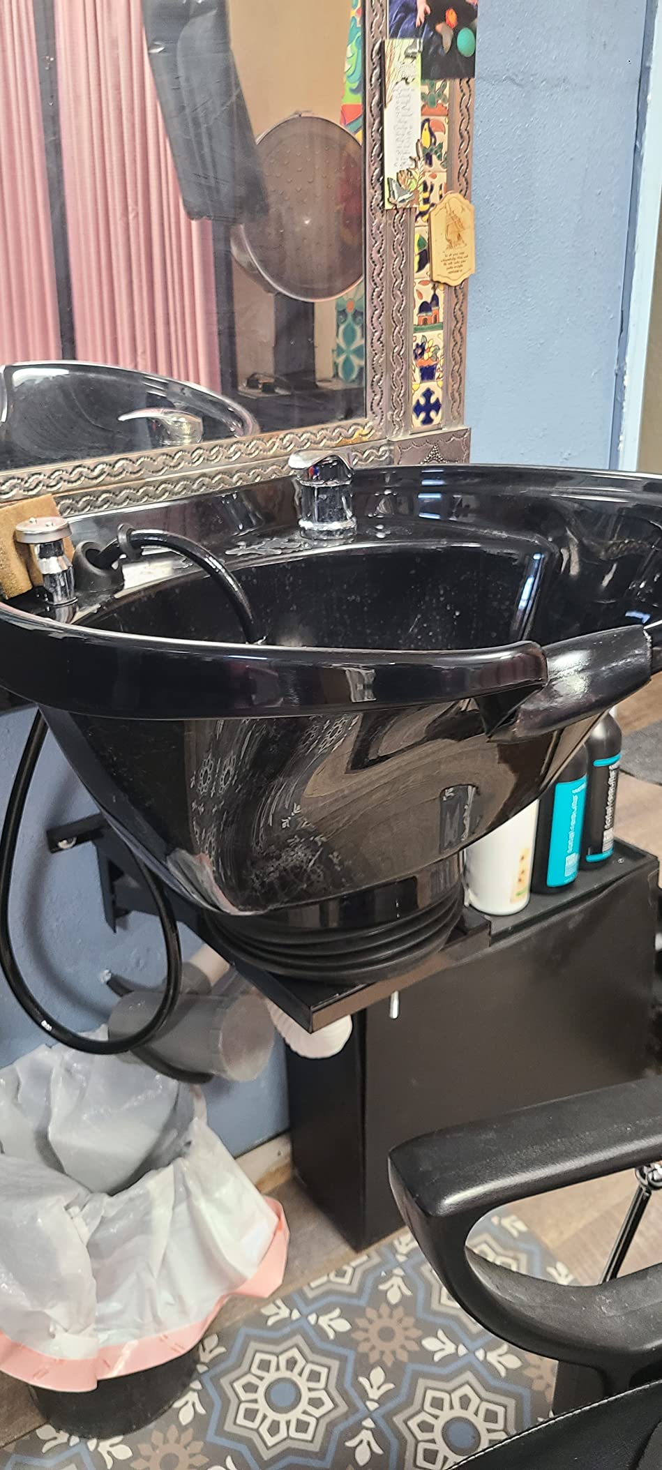Extra Large Plastic Titling Shampoo Bowl Wall Mounted for Salon or Spa TLC-B38-WT customer photo 2