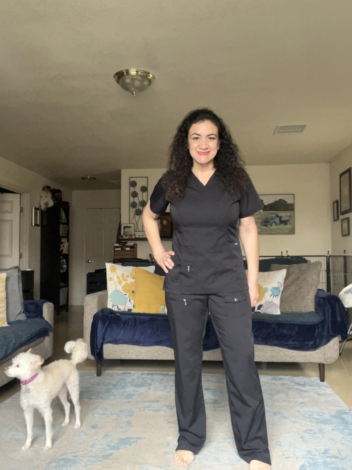 Adar Pro Breakthrough Plus Scrub Set for Women - Enhanced V-Neck Top & Multi Pocket Pants customer photo 1