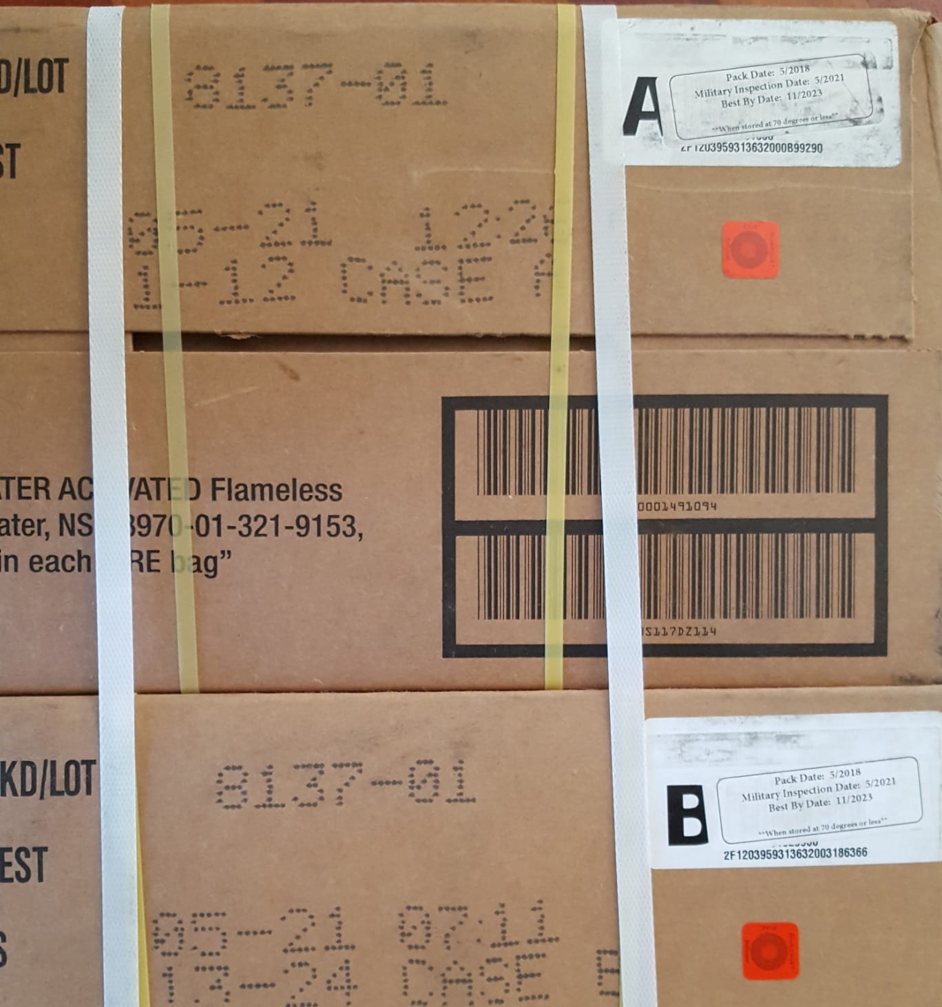 ACM MRE Case A & B Combo, Inspection 1/2027+ | MRE Combo Full Menu - Ammo Can Man MRE Case A & B Combo, Inspection Date 1/2027 or Newer customer photo 1