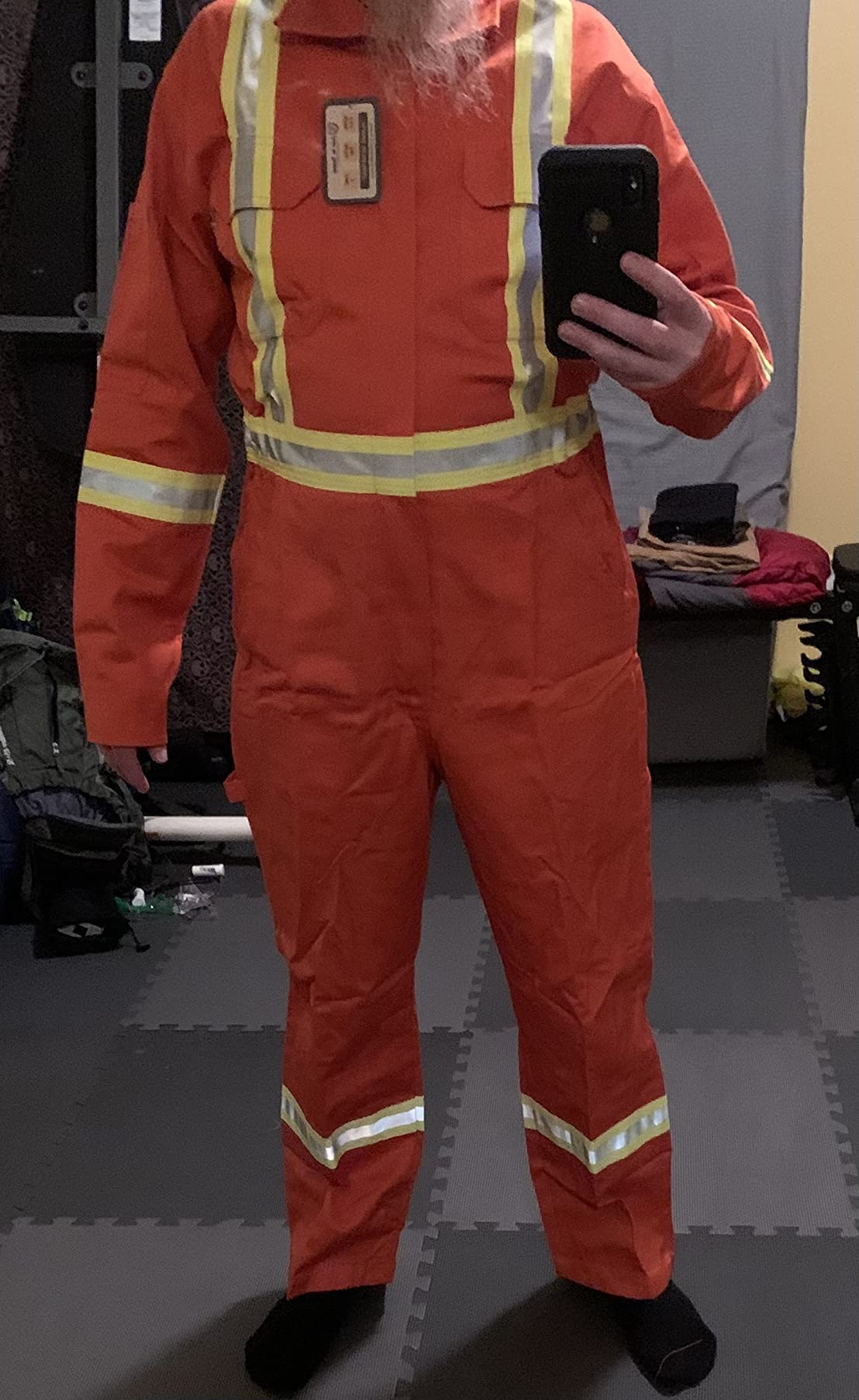 Flame Resistant FR High Visibility Hi Vis Coverall customer photo 2