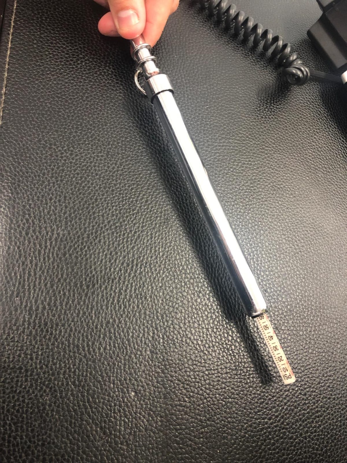 CZC AUTO Tire Pressure Gauge, Straight-on Foot Dual Head Chucks 10-150PSI customer photo 2
