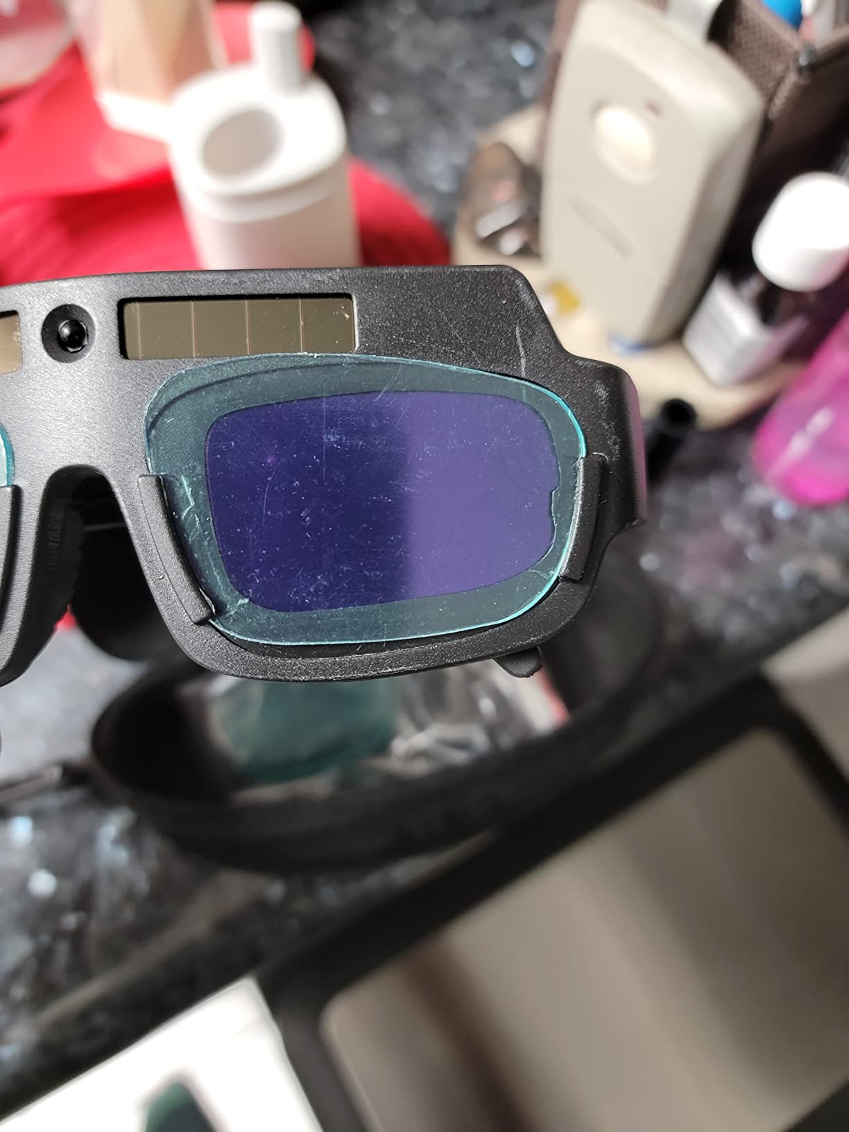 1 Pair Black Solar Auto Darkening Welding Goggle Safety Protective Welding Glasses Mask Helmet, Eyes Goggles Mask Anti-Flog Anti-glare Goggles customer photo 2