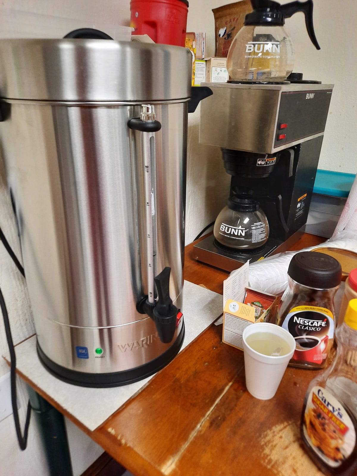 Waring Coffee Urn with 110 Cup Capacity Stainless Steel Electric Percolator customer photo 2