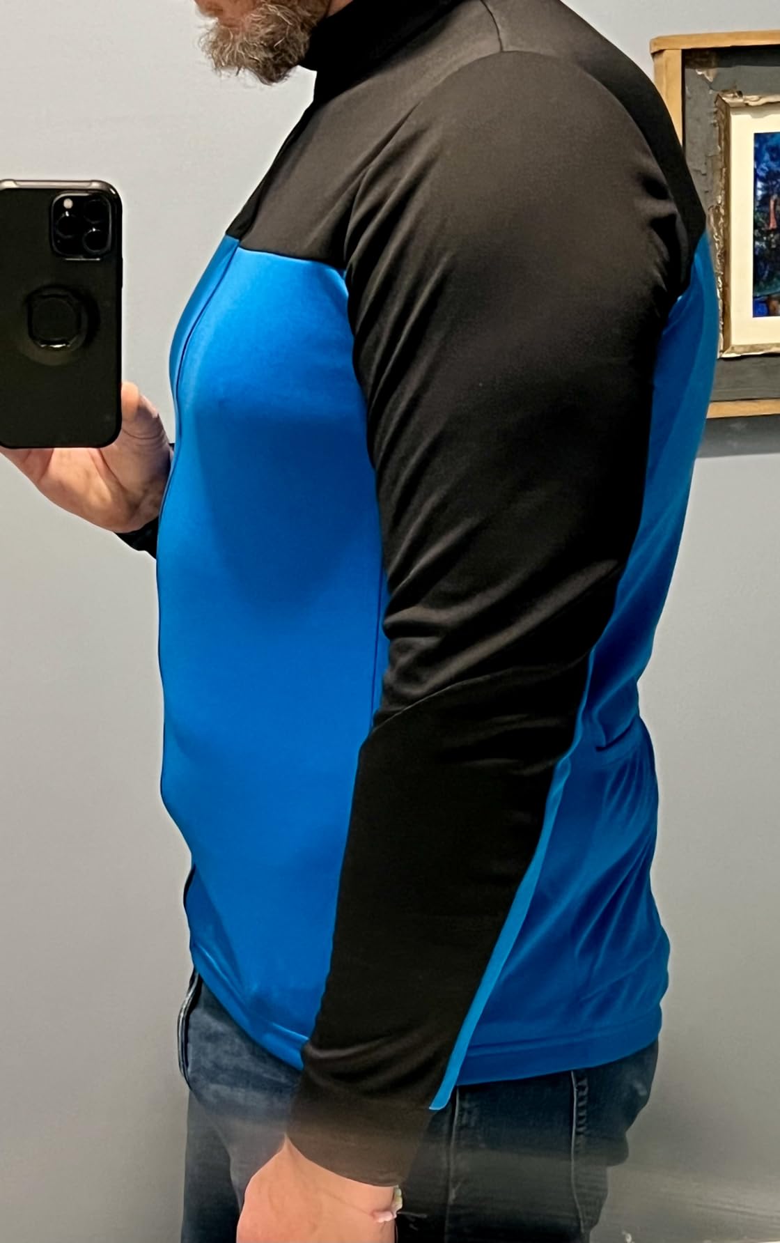 Men's Winter Cycling Jersey, Thermal Fleece Bike Shirt customer photo 2