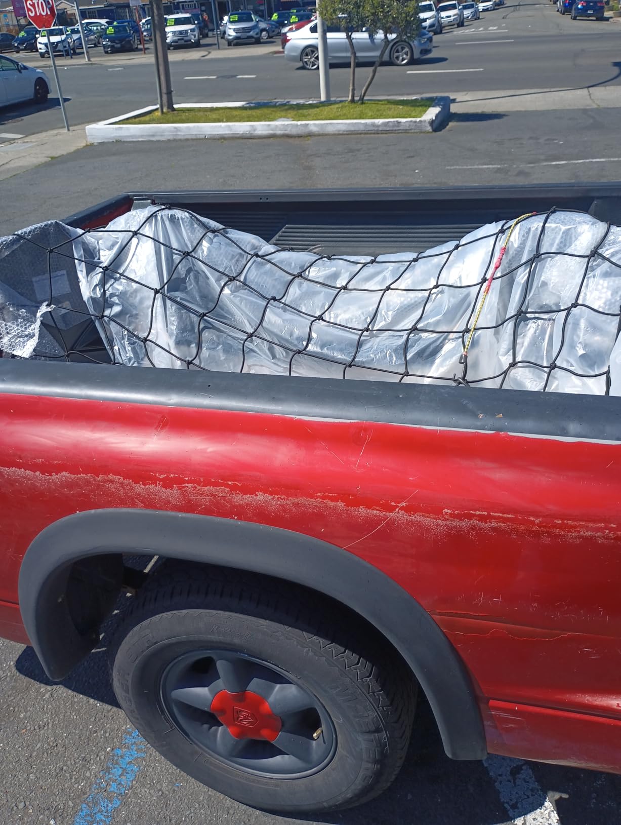 Seven Sparta Large Cargo Net for Truck Bed 5'x 7' Stretches to 10' x 14' customer photo 2