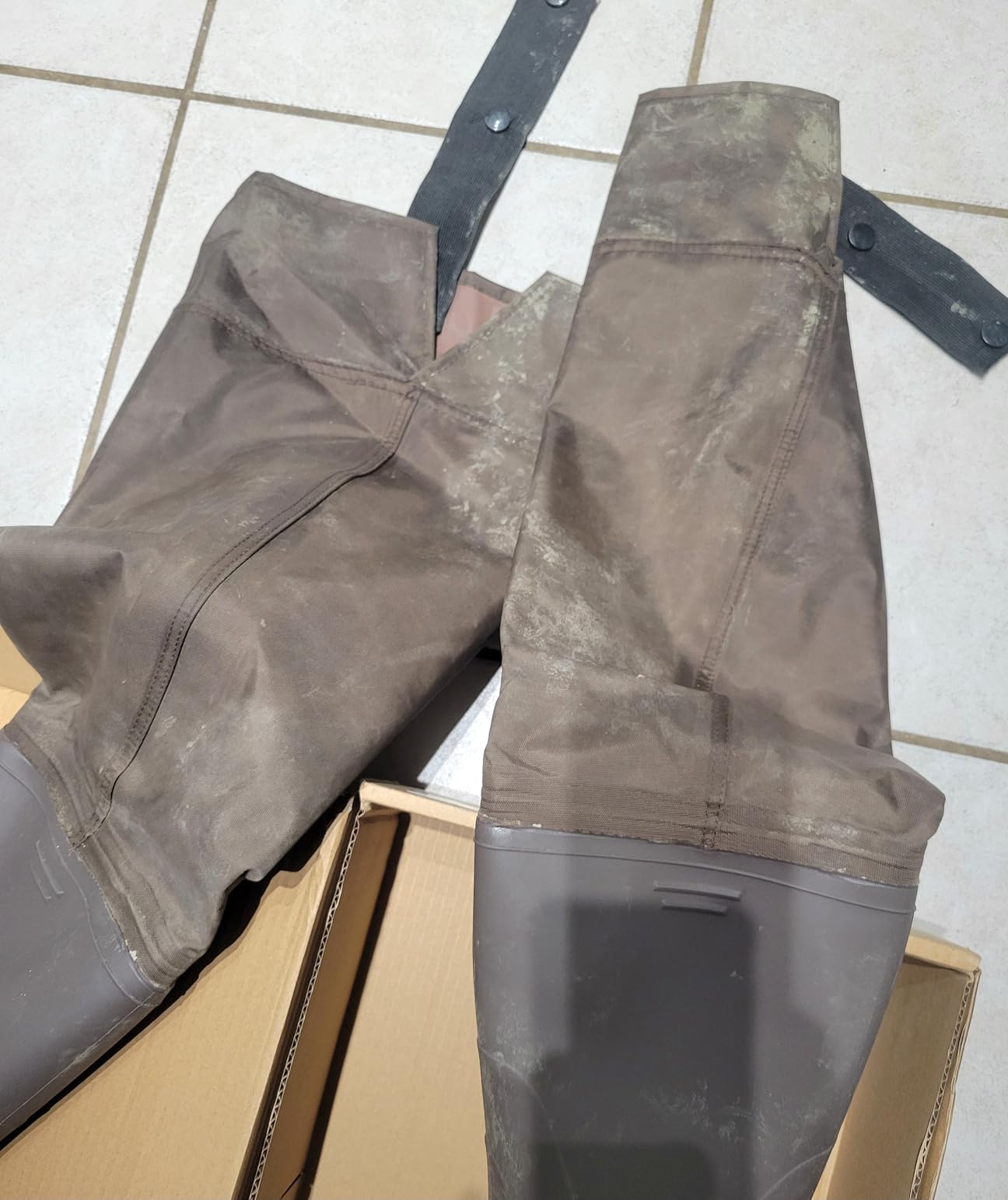 Duck and Fish Brown Fishing Wader Hip Boots customer photo 2