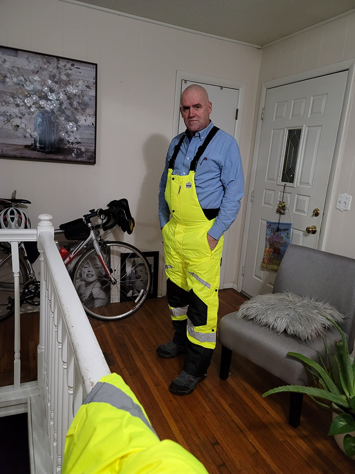 Ergodyne GloWear 8928 Insulated Thermal Bib Overalls, High Visibility, Weather-Resistant customer photo 1