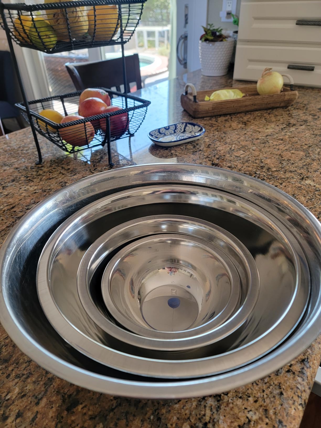 WHYSKO Stainless Steel Mixing Bowls Set, 5-Piece Meal Prep & Food Storage customer photo 2