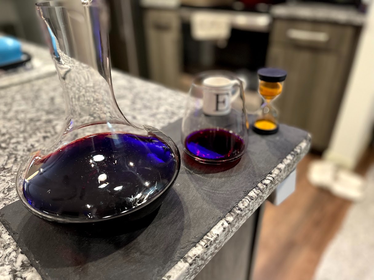 YouYah Iceberg Wine Decanter Set with Aerator Filter,Drying Stand and Cleaning Beads,Red Wine Carafe,Wine Aerator,Wine Gift,100% Hand Blown Lead-free Crystal Glass (1400ML) customer photo 1