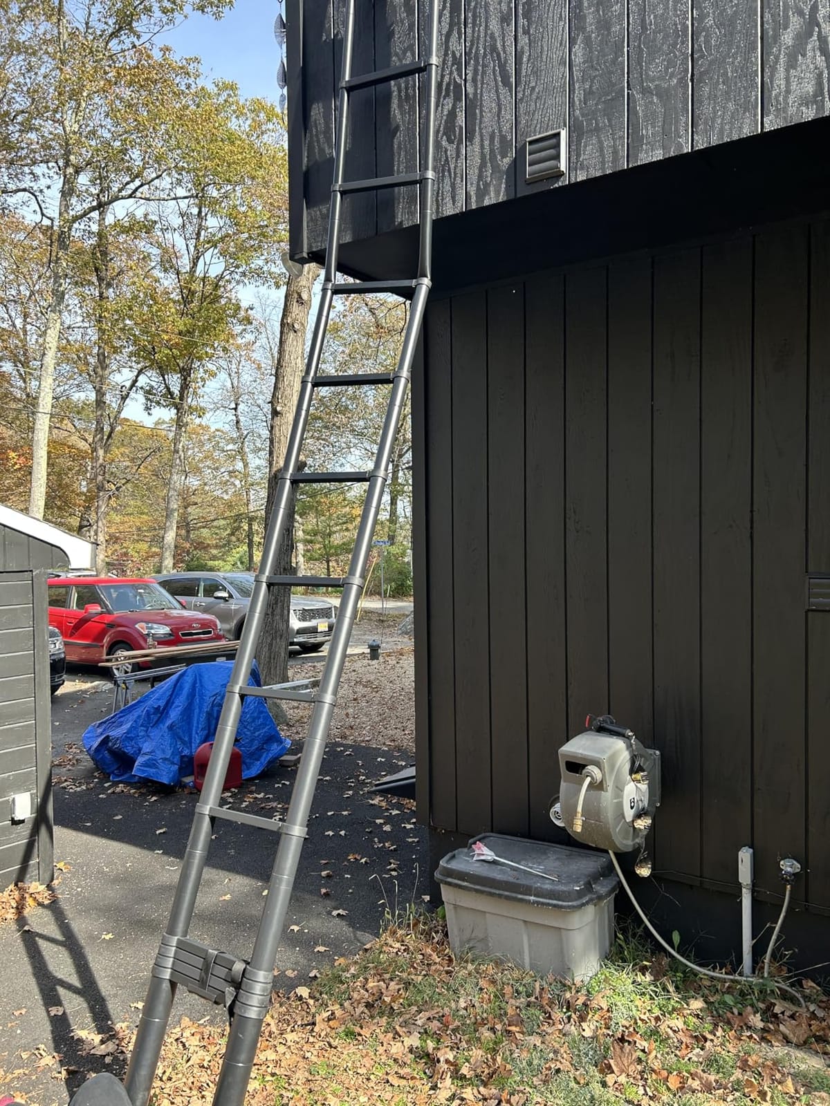 Telescoping Ladder 16 FT, Aluminum Extension Ladder with Non-Slip Feet customer photo 2