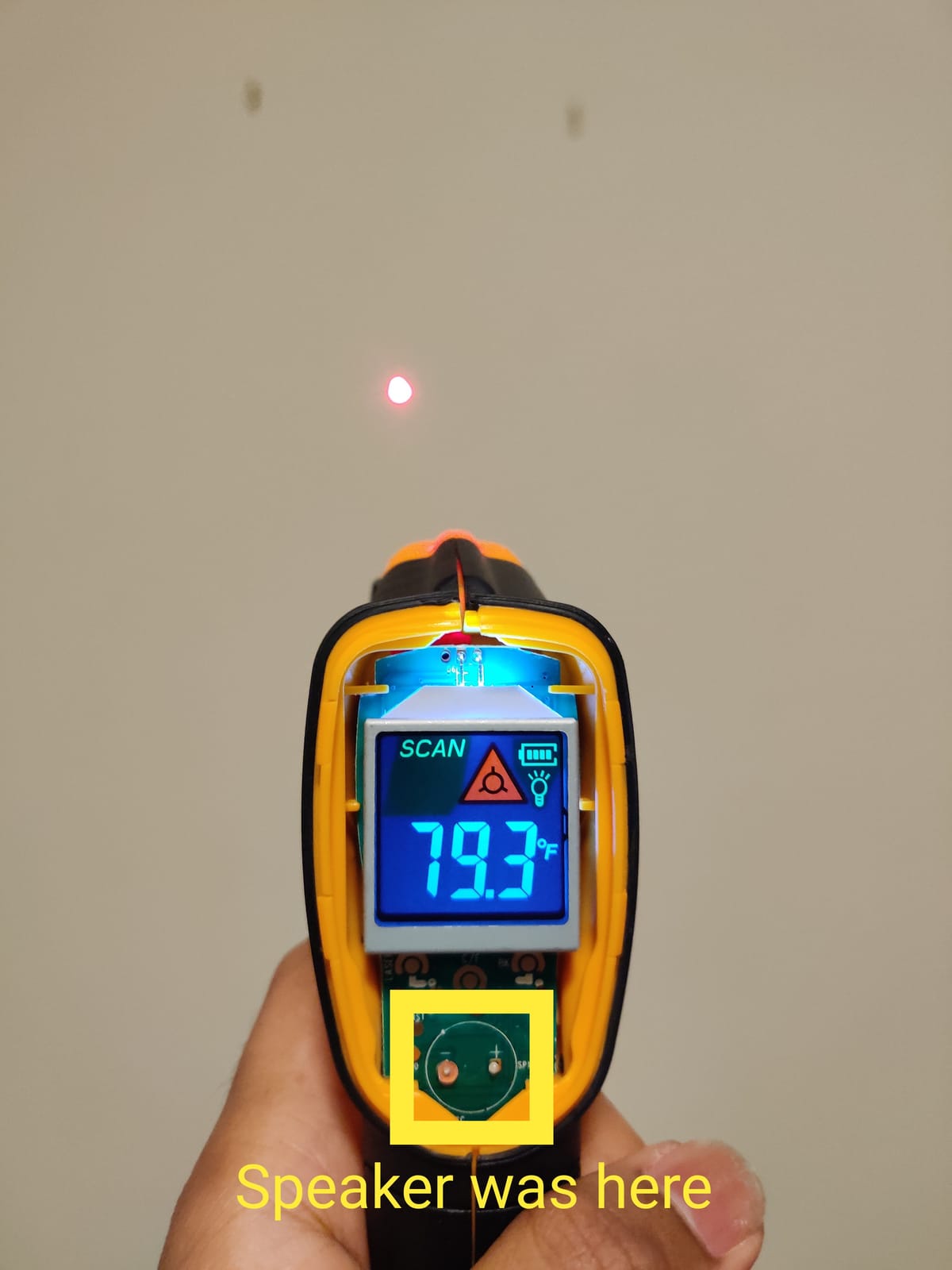 Infrared Thermometer Non-Contact Digital Laser Temperature Gun -58℉～1112℉(-50℃～600℃) Adjustable Emissivity IR Temp Gun - for Cooking, BBQ, Food, Fridge, Pizza Oven, Engine - Meat Thermometer Included customer photo 2