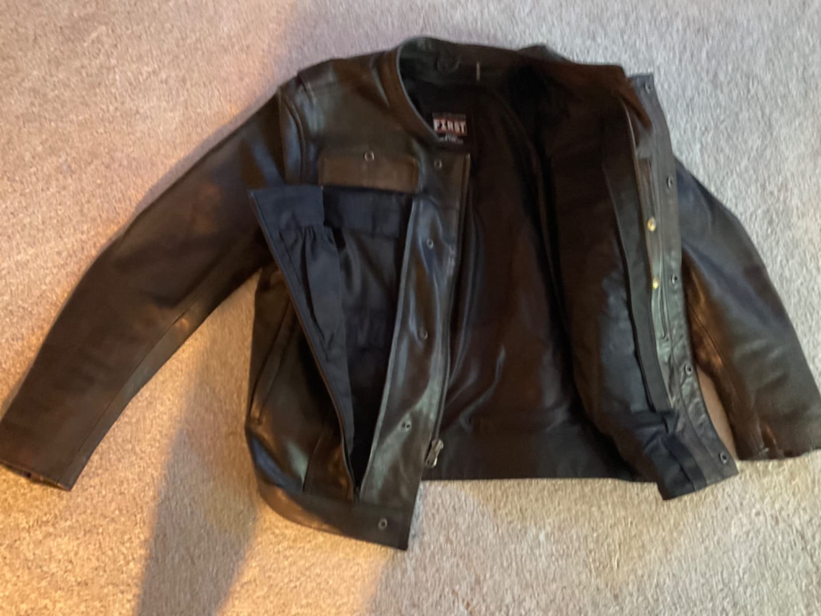First Mfg Co - Raider - Men's Motorcycle Biker Riding Leather Jacket customer photo 2