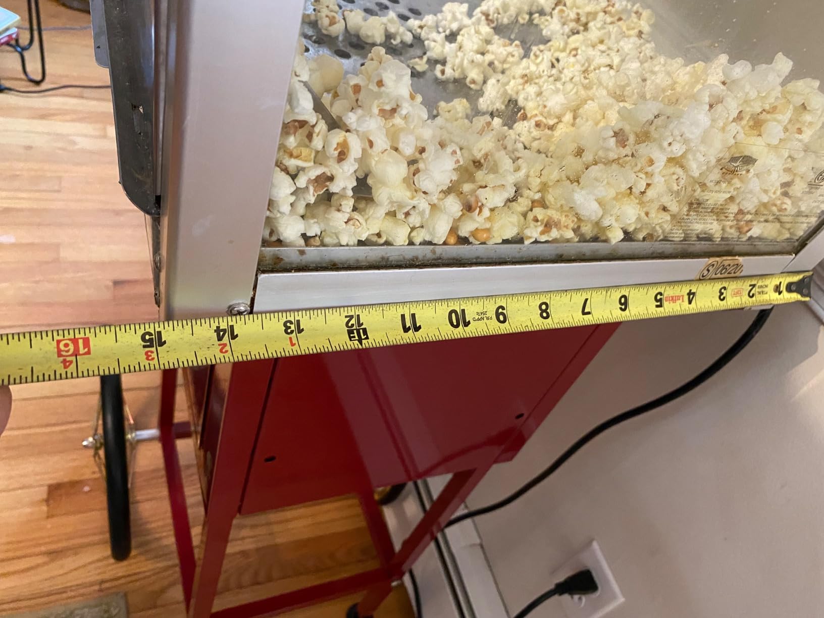 Great Northern Popcorn Matinee 8oz Popcorn Cart Only, Red customer photo 2