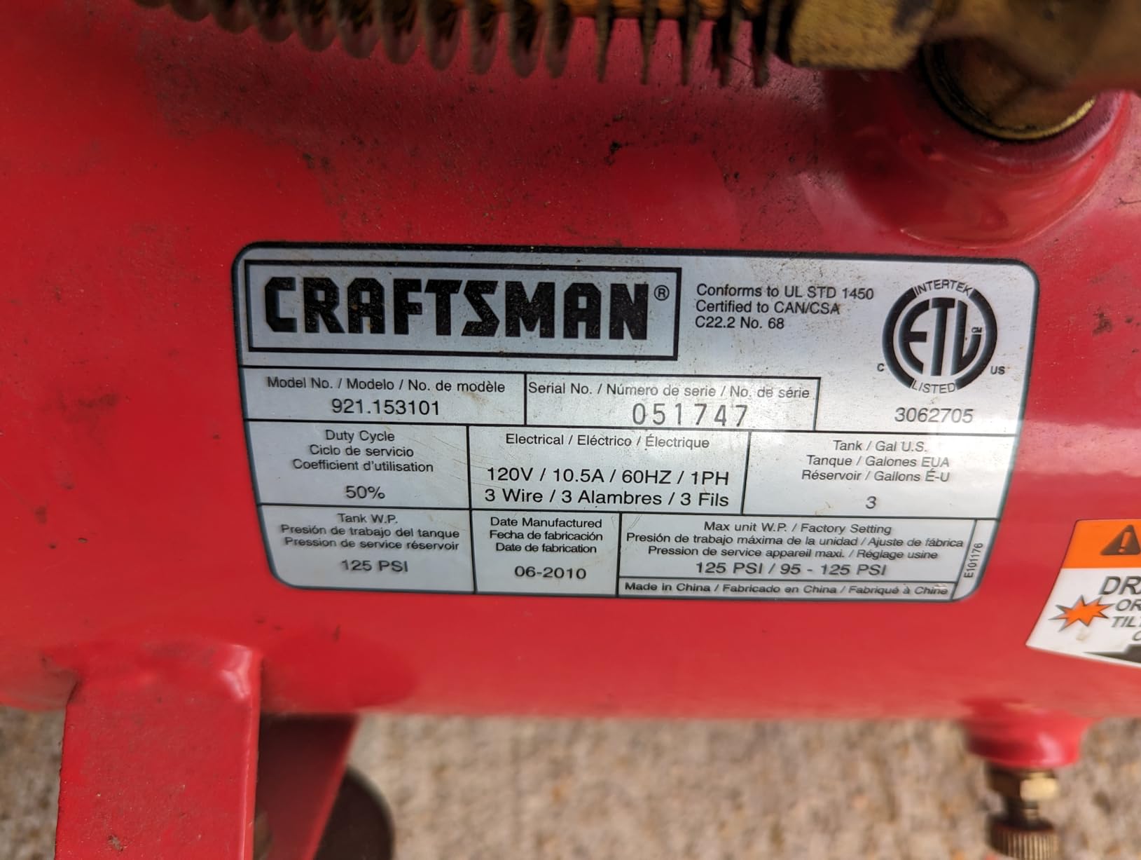 California Air Tools 8010A 1.0 HP Ultra Quiet and Oil-Free Air Compressor, 8 Gallon Aluminum Tank, Lightweight with Wheels, 60 dBA Noise Level customer photo 1