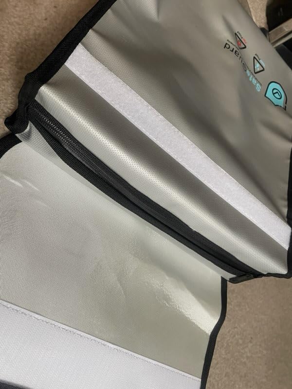 TuoBak's Fireproof Waterproof Document Bag with Zipper,Heat Insulated Upgraded Fireproof Document Bag 15.8”x 12.6”×2.5” for Important Document Storage Organizer for Valuables, Legal Documents Safe customer photo 1