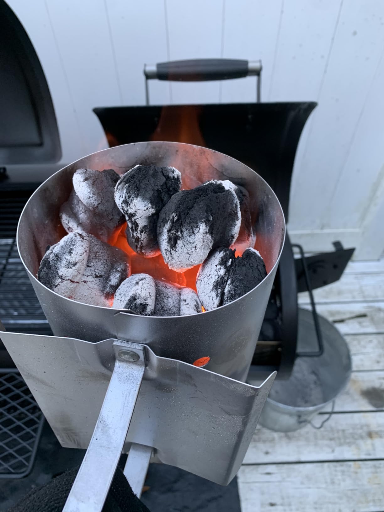 Oklahoma Joe's 5279338P04 Stainless Steel Offset Smoker Charcoal Firebox Basket, Silver customer photo 1