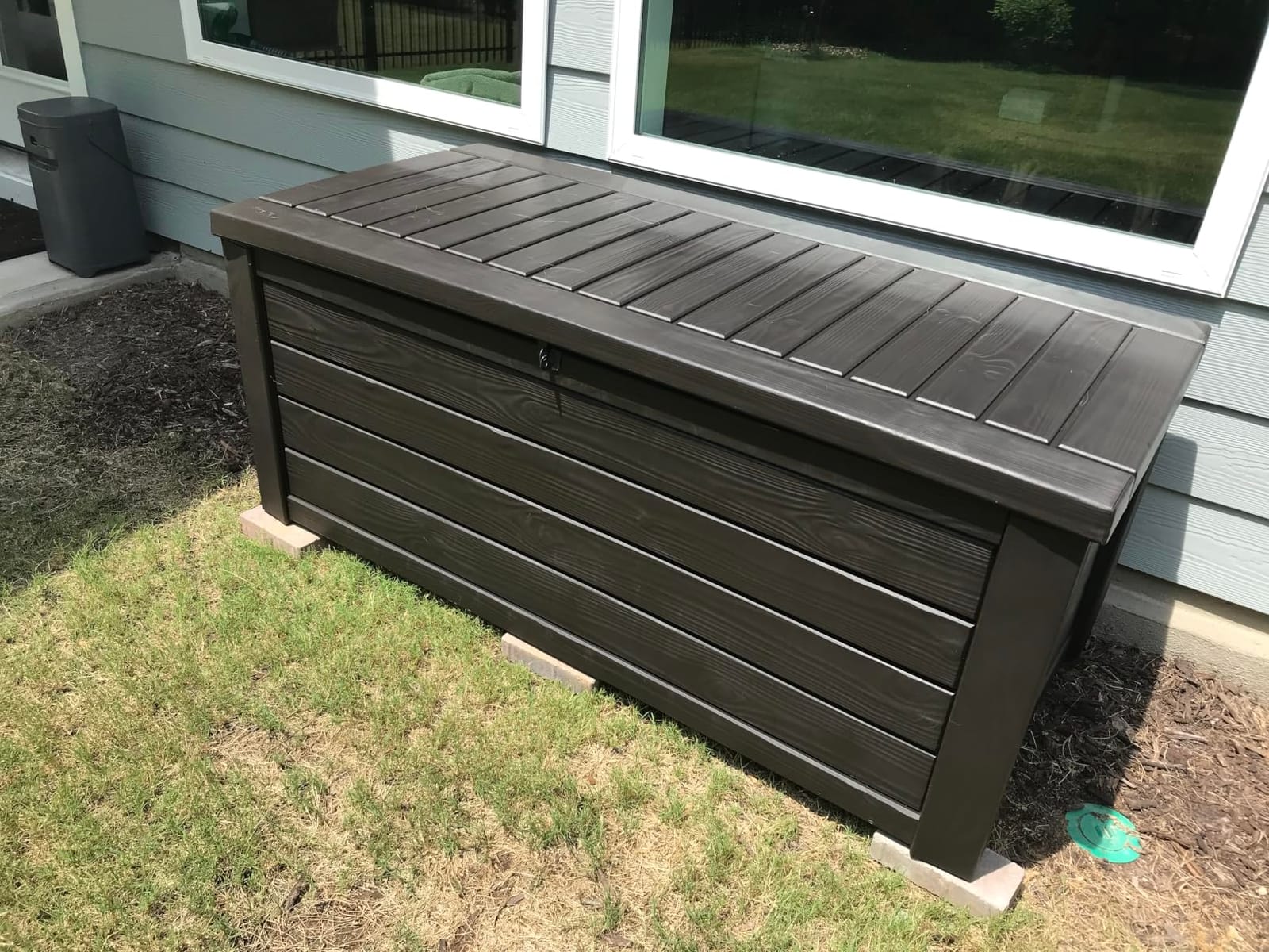 Keter Westwood Outdoor Storage Deck Box, 150 Gallon, Dark Grey customer photo 1