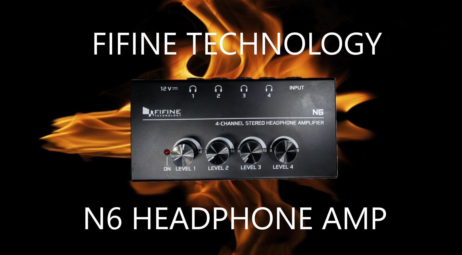FIFINE N6 4 Channels Metal Stereo Headphone Amplifier for Audio Mixer customer photo 2