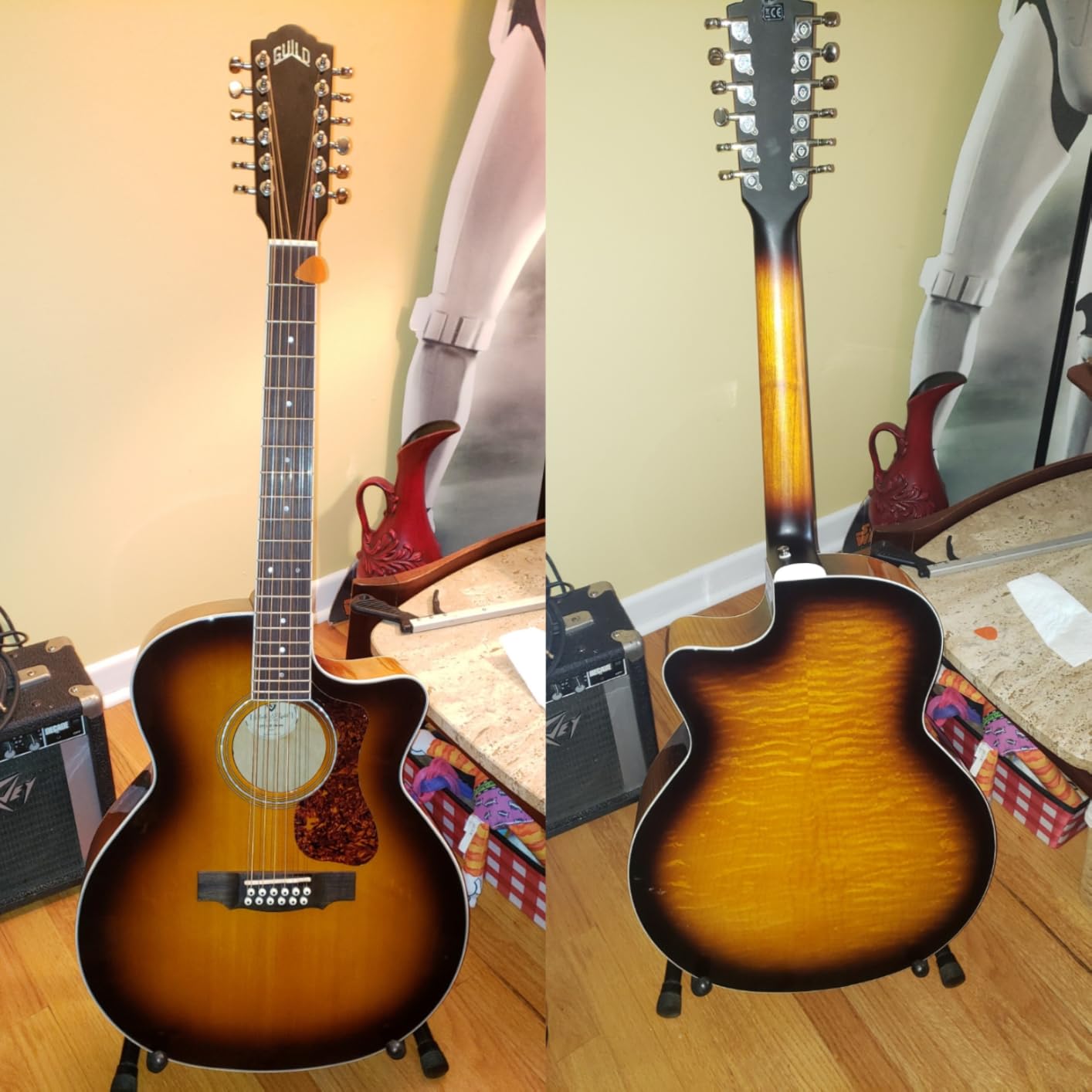 Guild F2512E 12String Acoustic Electric Natural customer photo 1