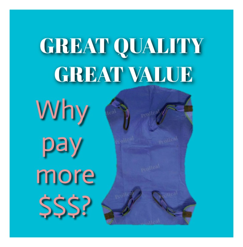 ProHeal Universal Full Body Mesh Lift Sling, Medium, 51
