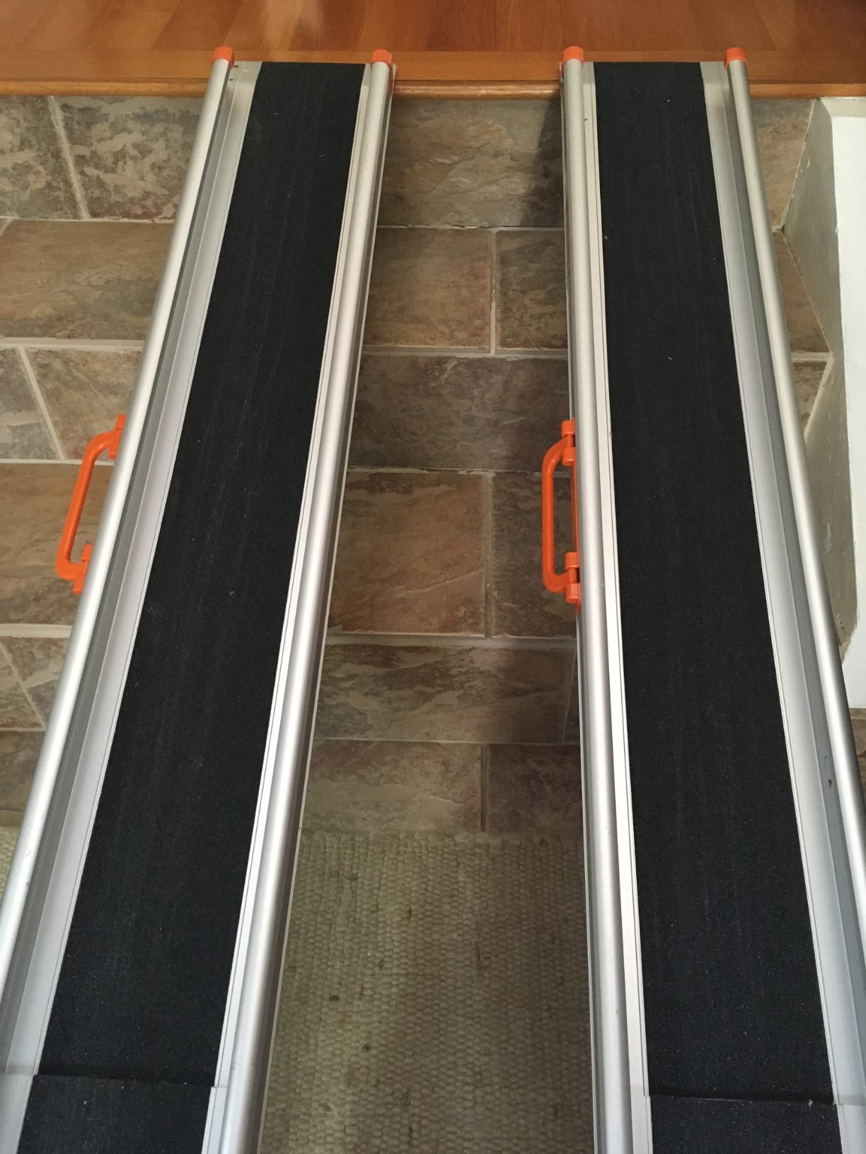 Ruedamann 6FT Telescopic Wheelchair Ramp with Handle, 8.3