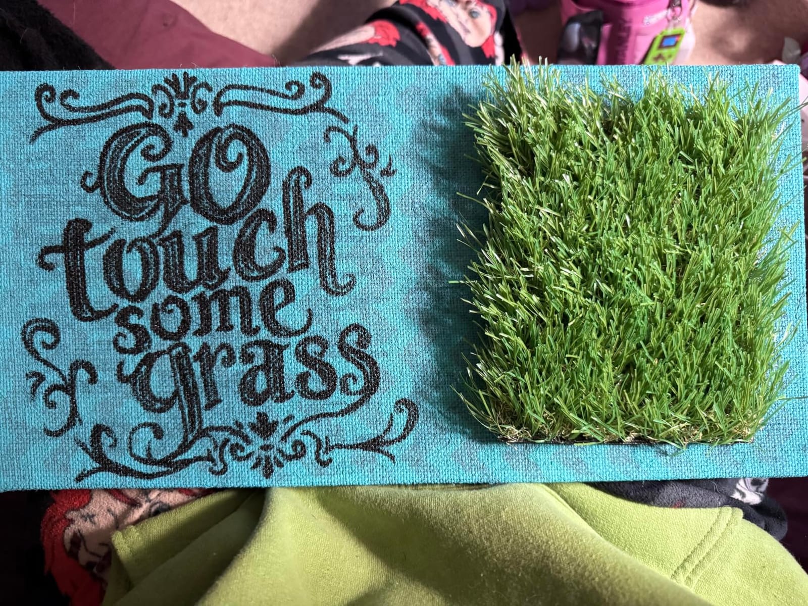 SunVilla Artificial Grass Turf 10 x 10 ft, 1.38 in Pile, Drainage customer photo 1