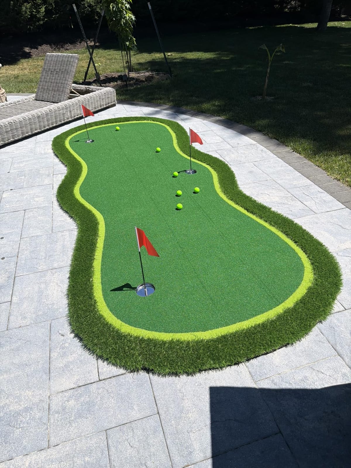 Golf Putting Green Mat,Golf Practice Training Mat for Indoor/Outdoor customer photo 1