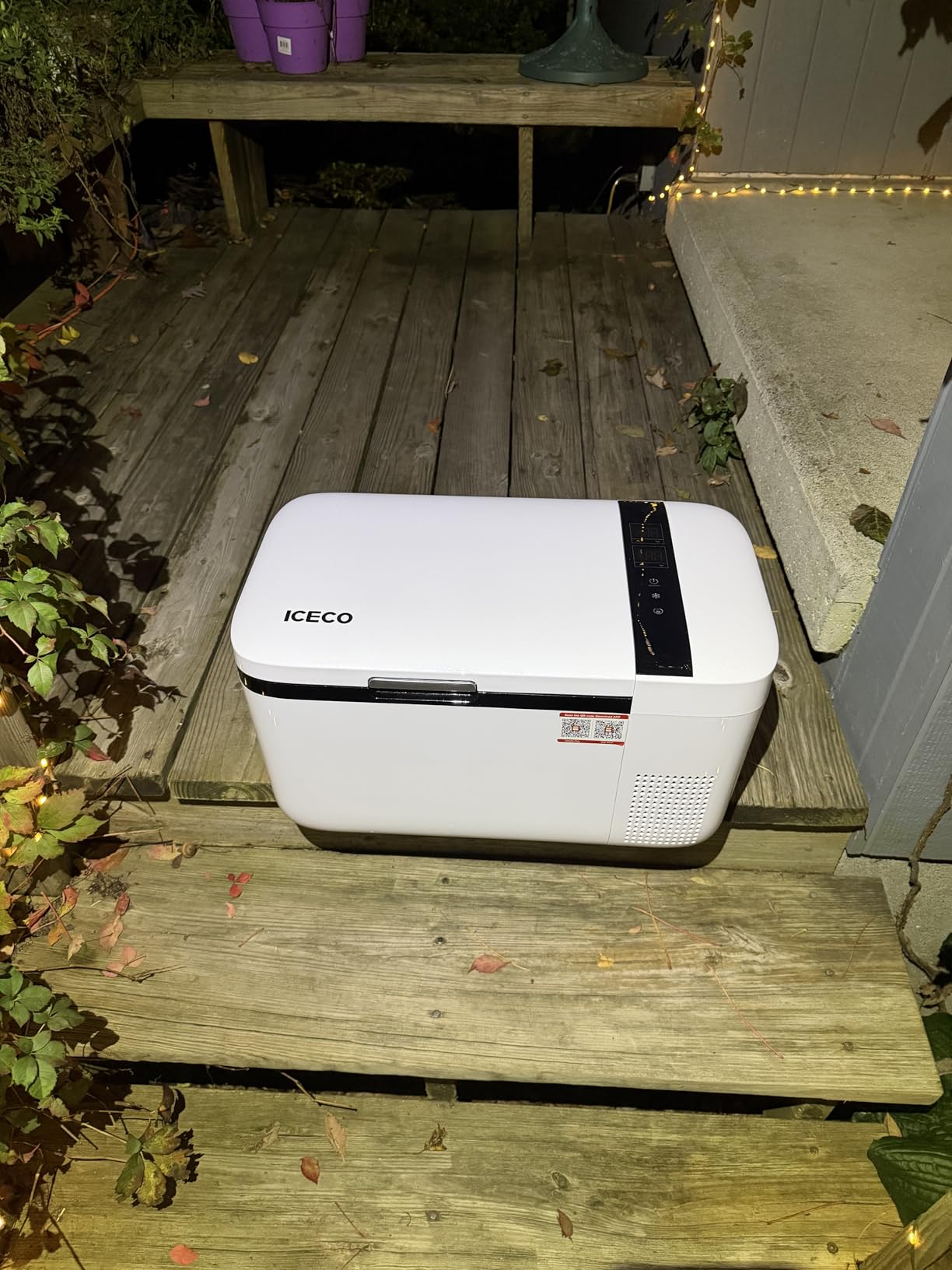 ICECO GO20 21 Quart/20 Liter Dual Zone 12 Volt Refrigerator, Portable Refrigerator with Secop Compressor, Electric Cooler, DC & AC, 0℉ - 50℉, Compressor Cooler for Outdoor, White customer photo 2