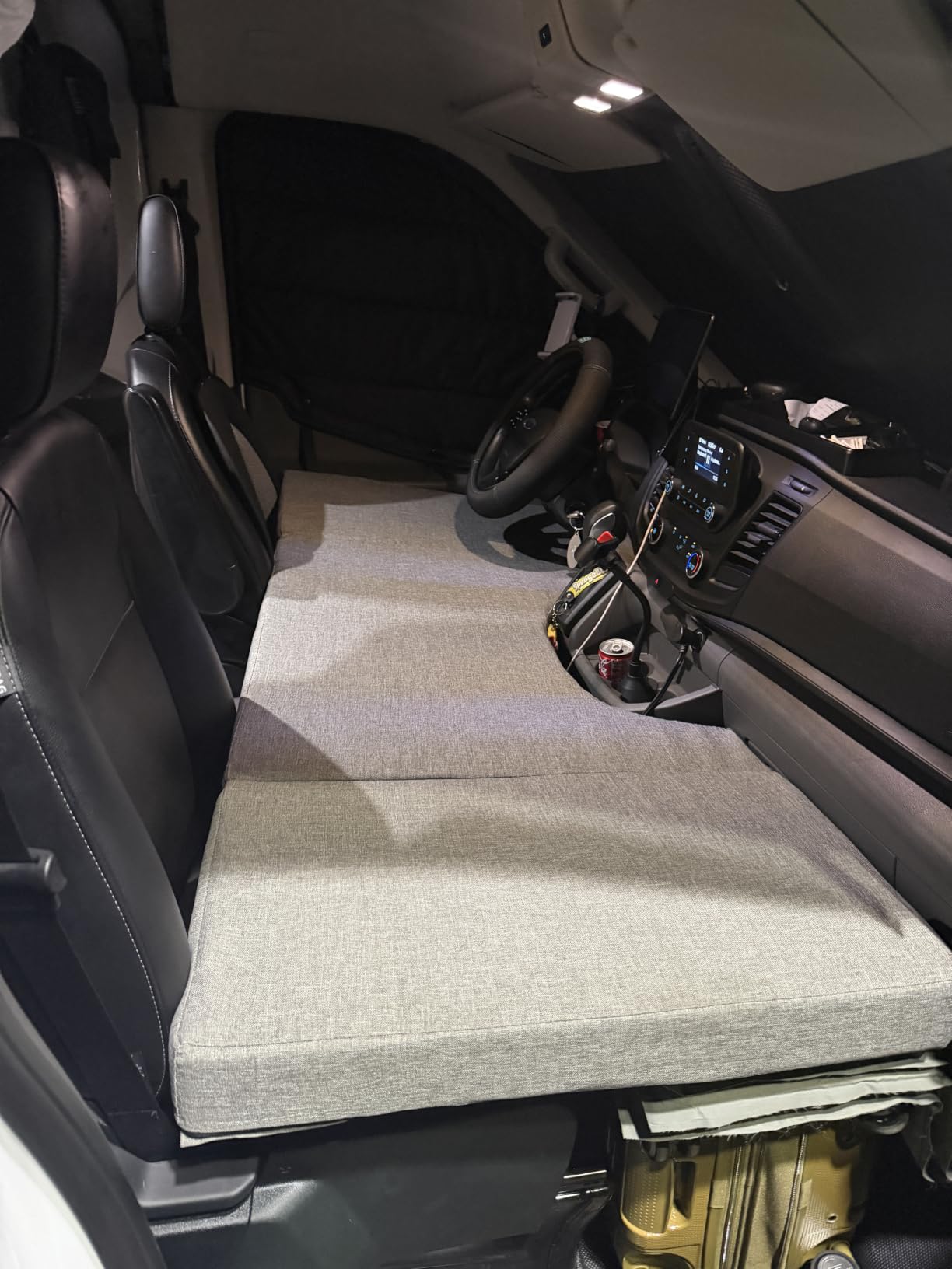 Front Seat Mattress for Ford Transit 150, 250, 350 and Custom Camper RV (2014-2025) Front Cab Bed for Children and Pet customer photo 1