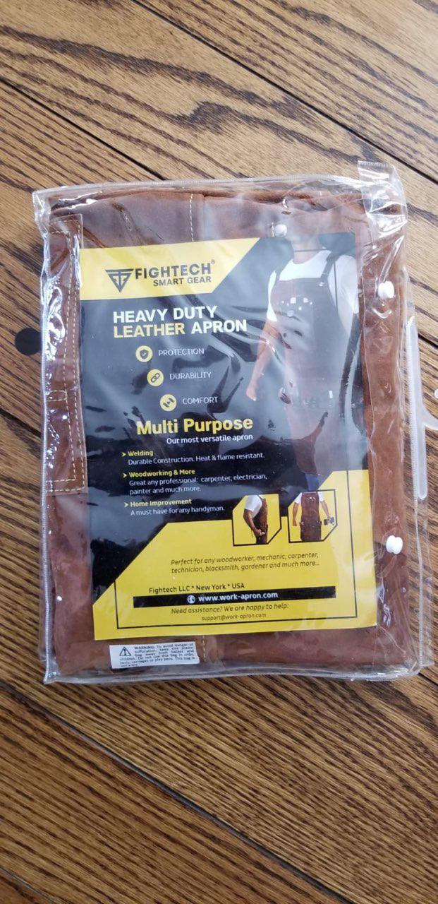 FIGHTECH Leather Welding Apron 11 Tool Pockets Heavy Duty - Wood Working Shop Apron Men Blacksmith Carpenter Adjustable M-XXL customer photo 2