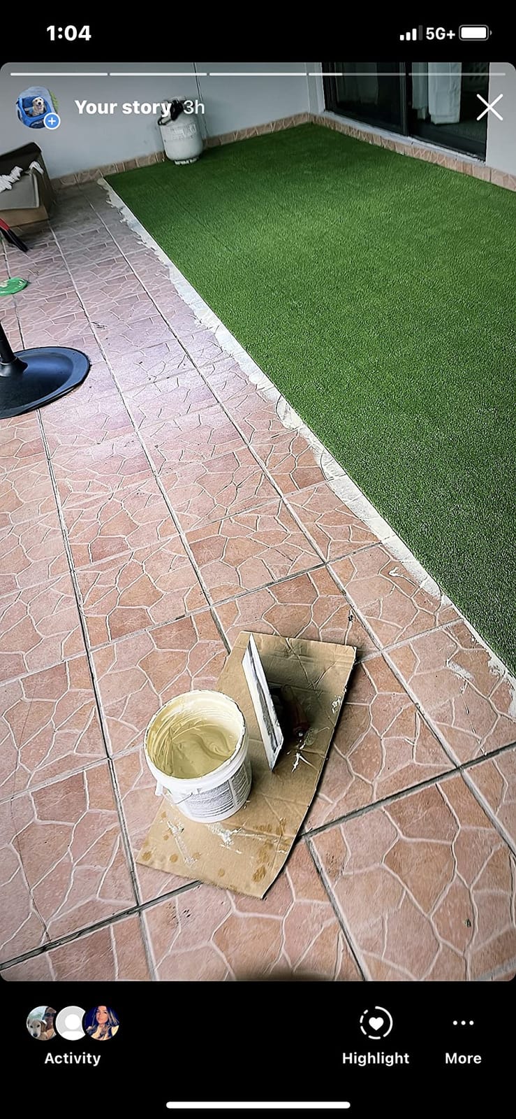 Petgrow Synthetic Artificial Grass Turf 7FTX15FT,Indoor Outdoor Custom Size customer photo 2