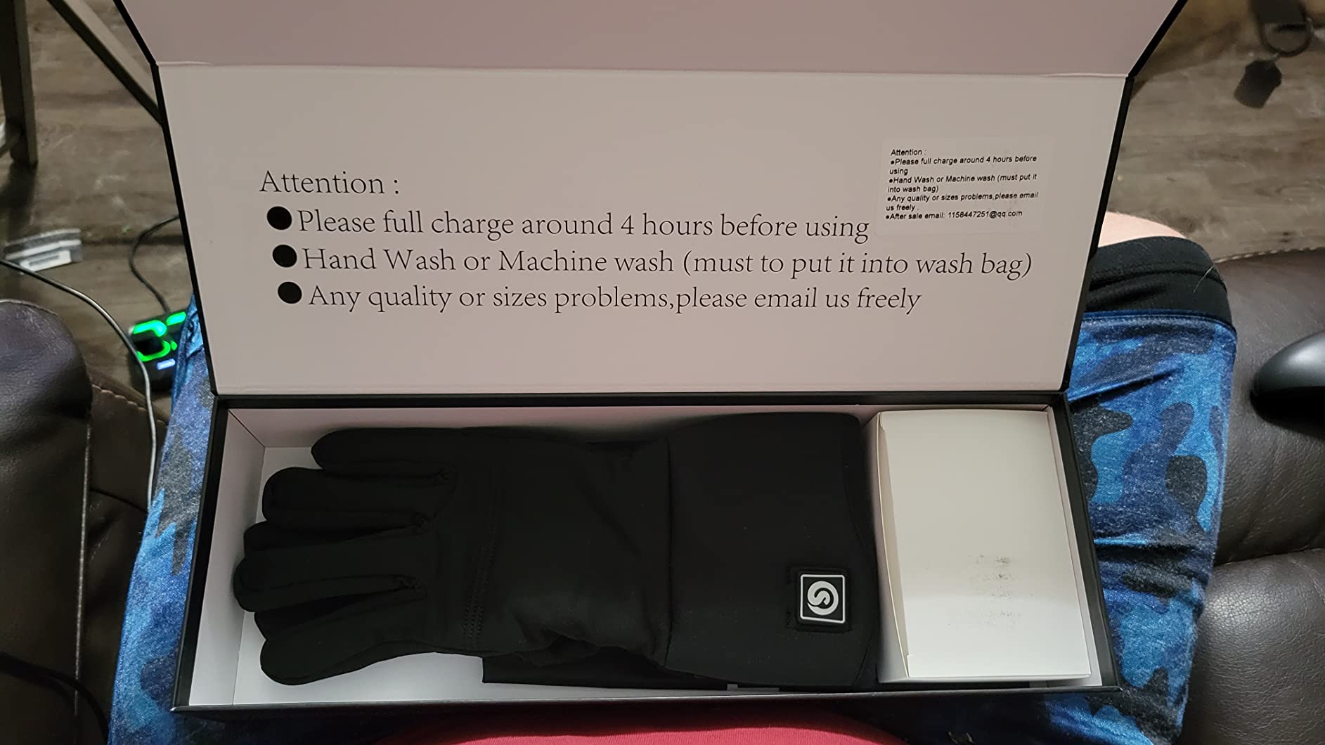 day wolf Heated Glove Liners for Men Women, Rechargeable Liner Gloves customer photo 2